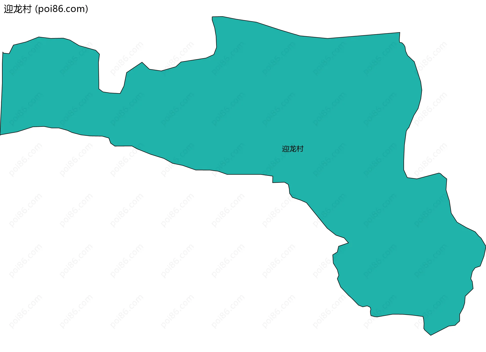迎龙村边界地图