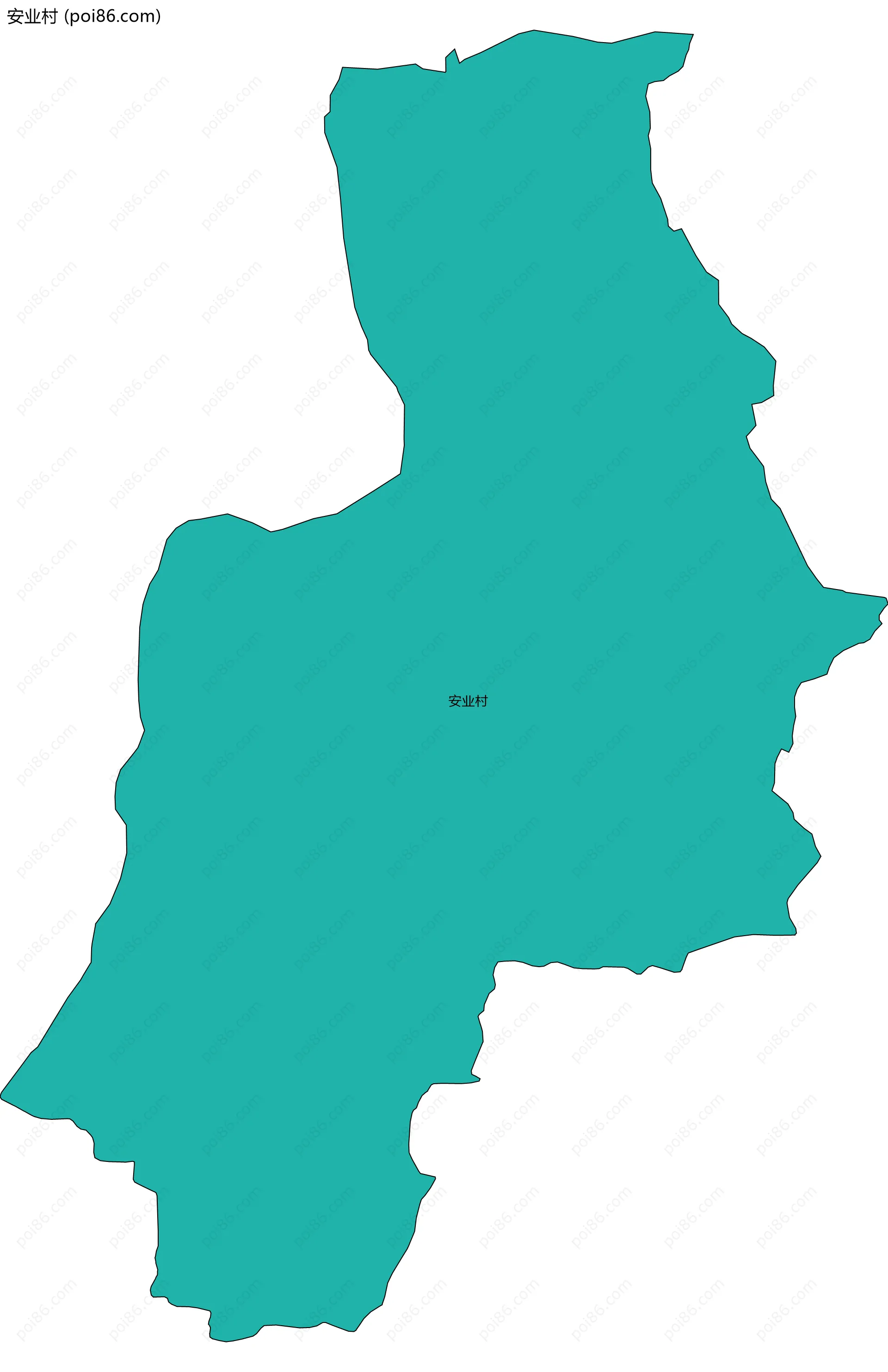 安业村边界地图