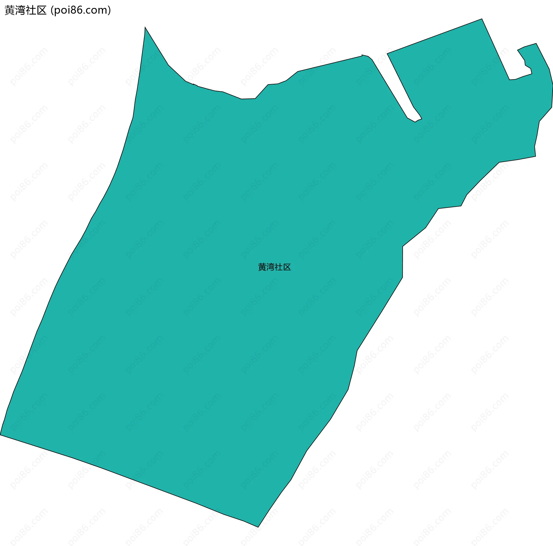 黄湾社区边界地图