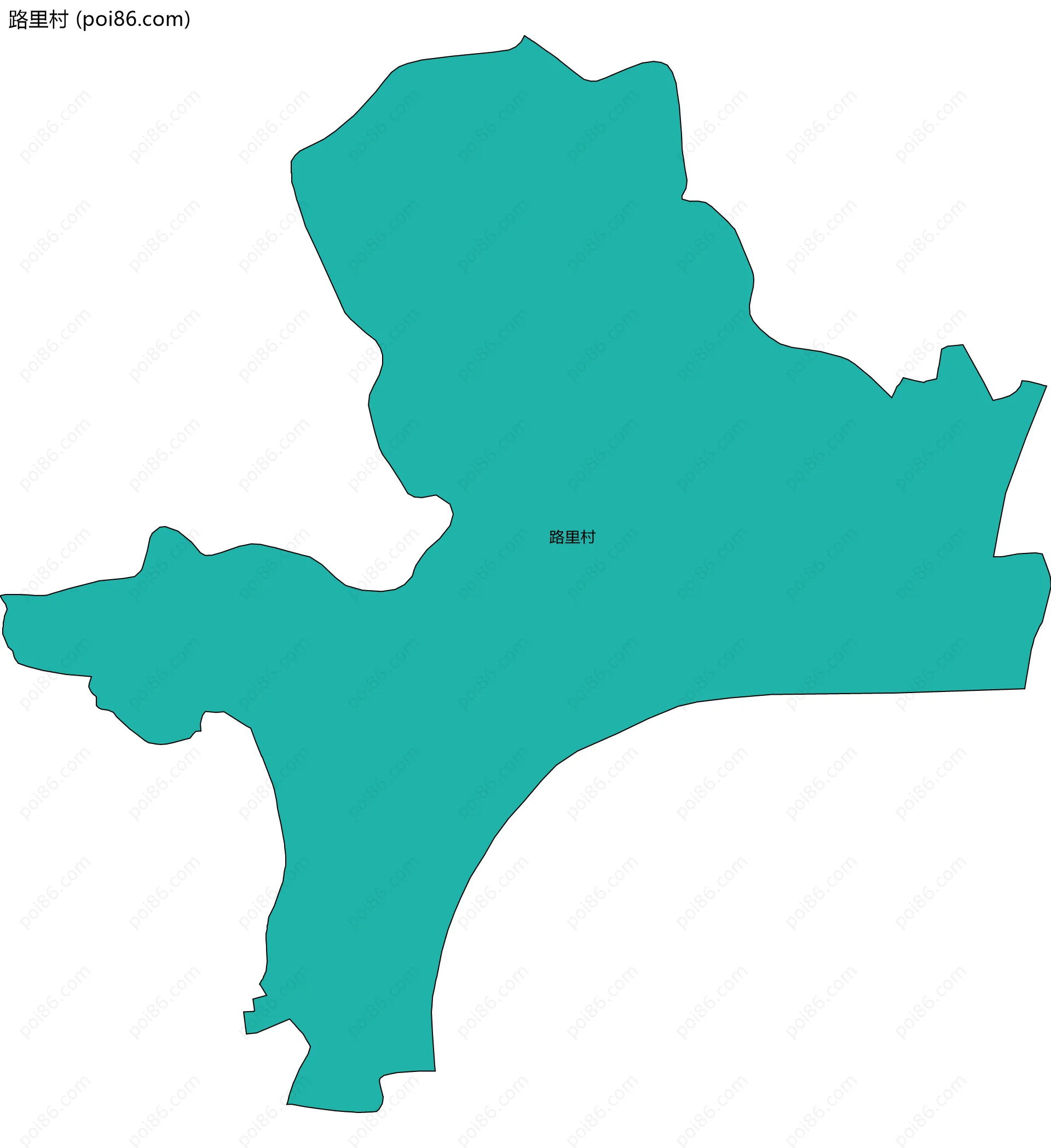 路里村边界地图