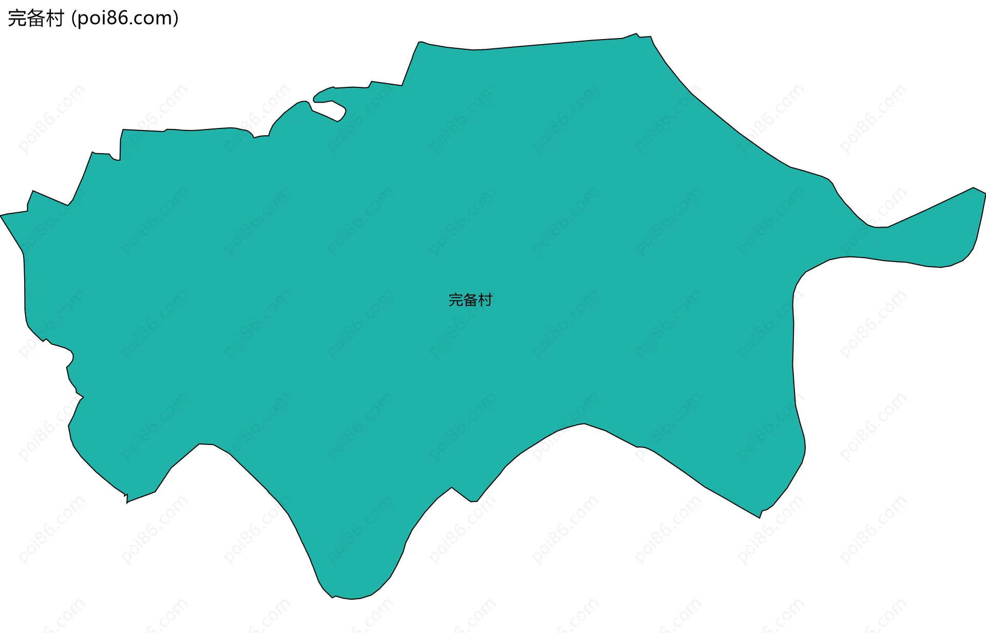 完备村边界地图