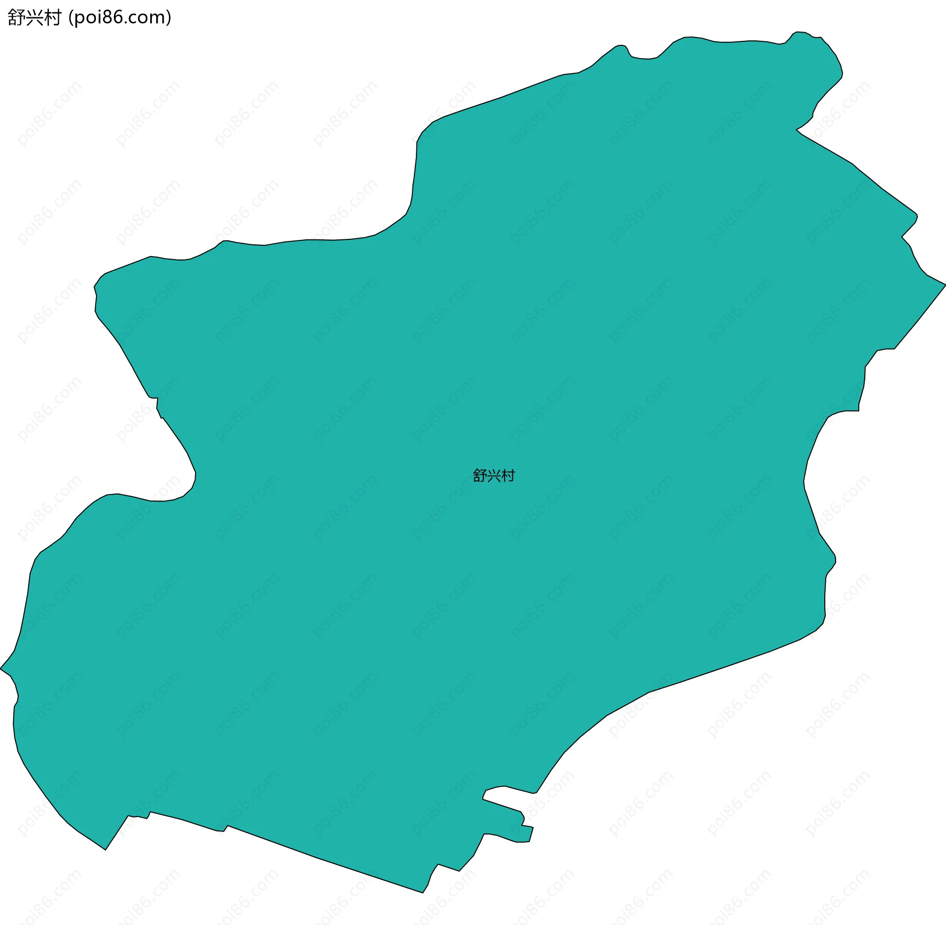 舒兴村边界地图