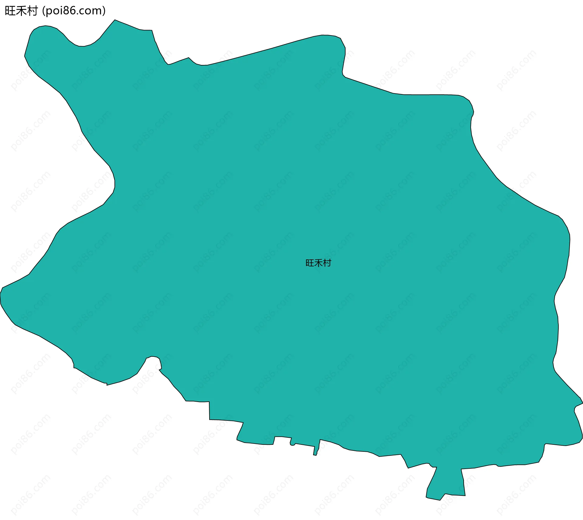 旺禾村边界地图