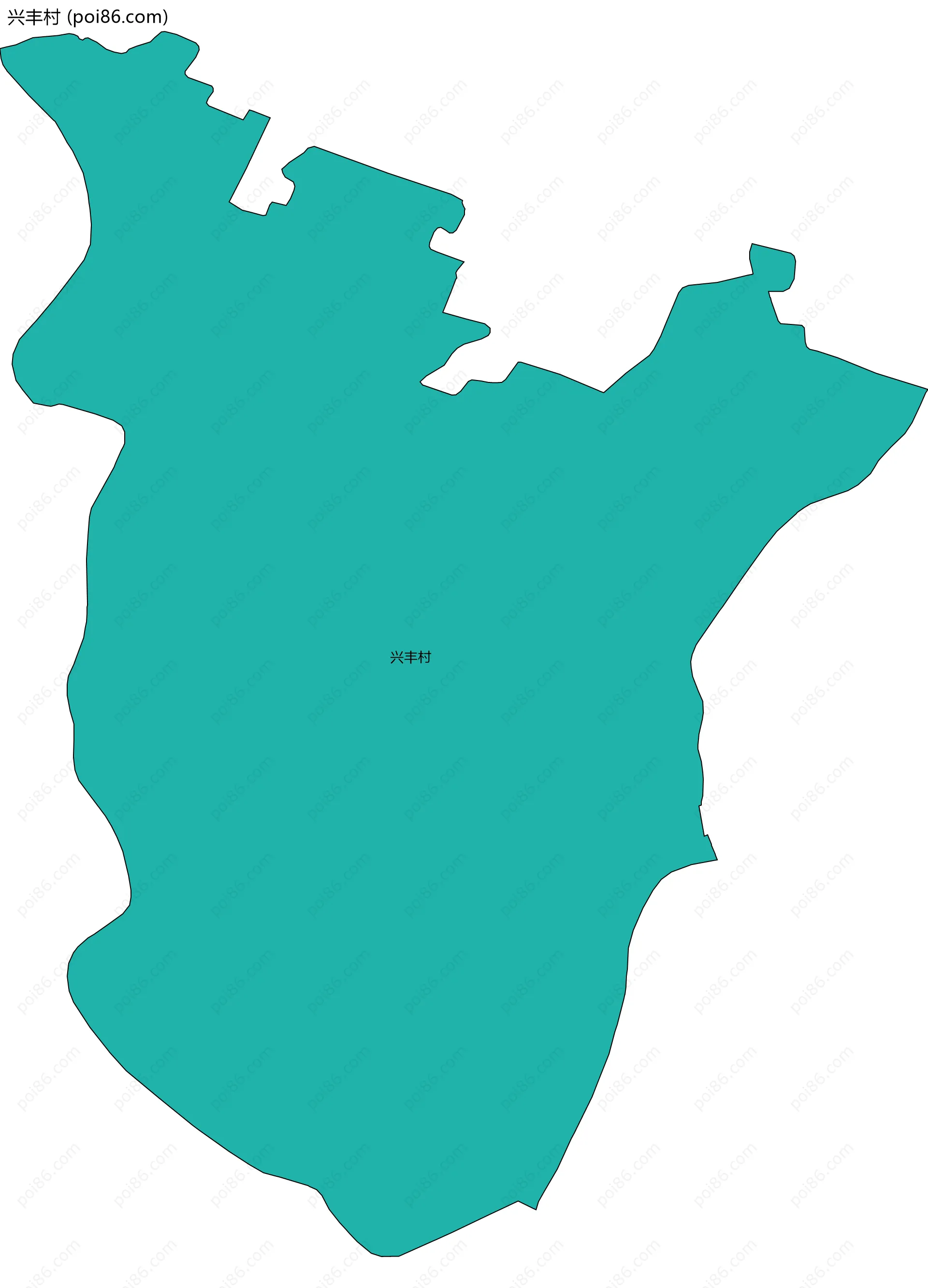 兴丰村边界地图