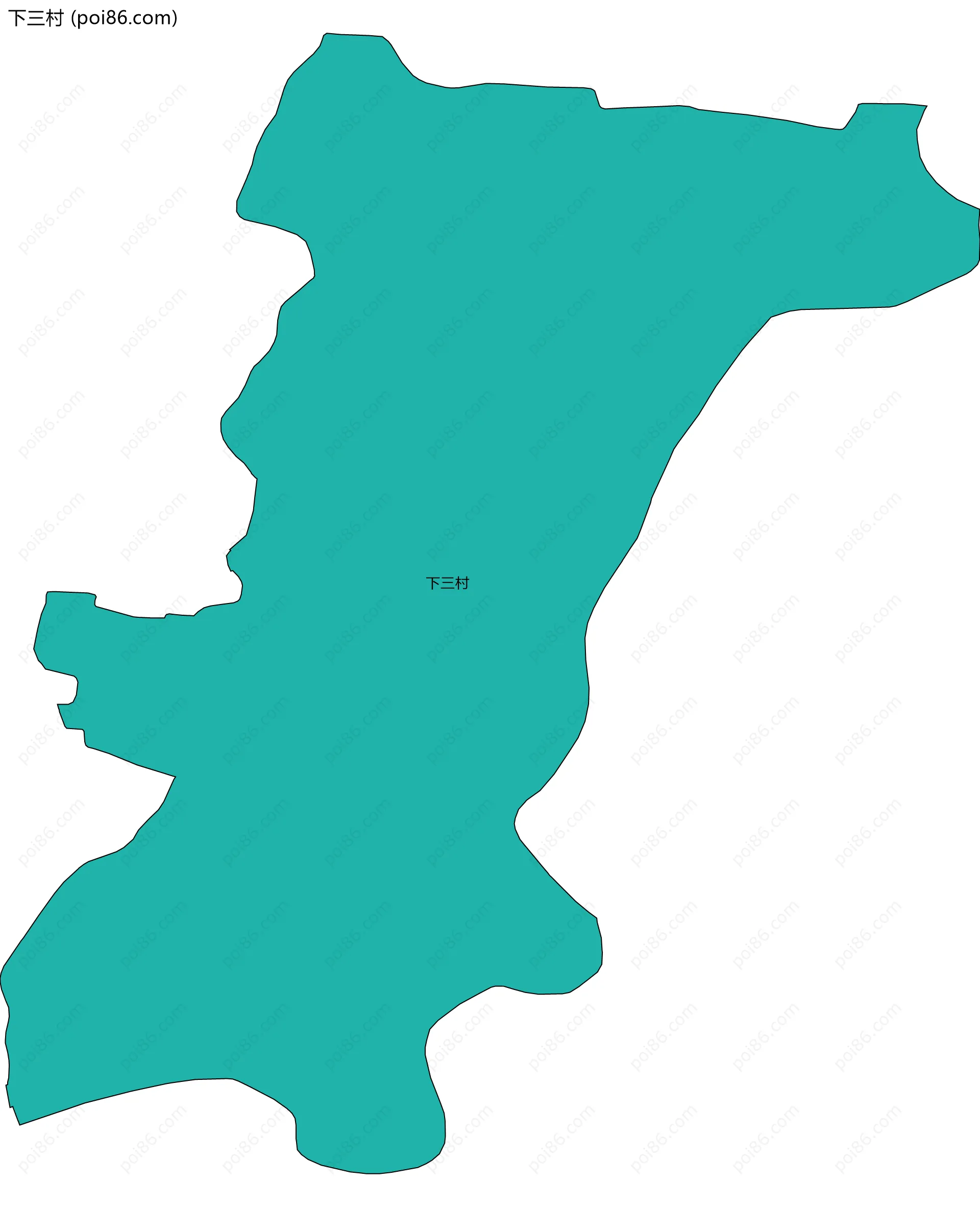 下三村边界地图