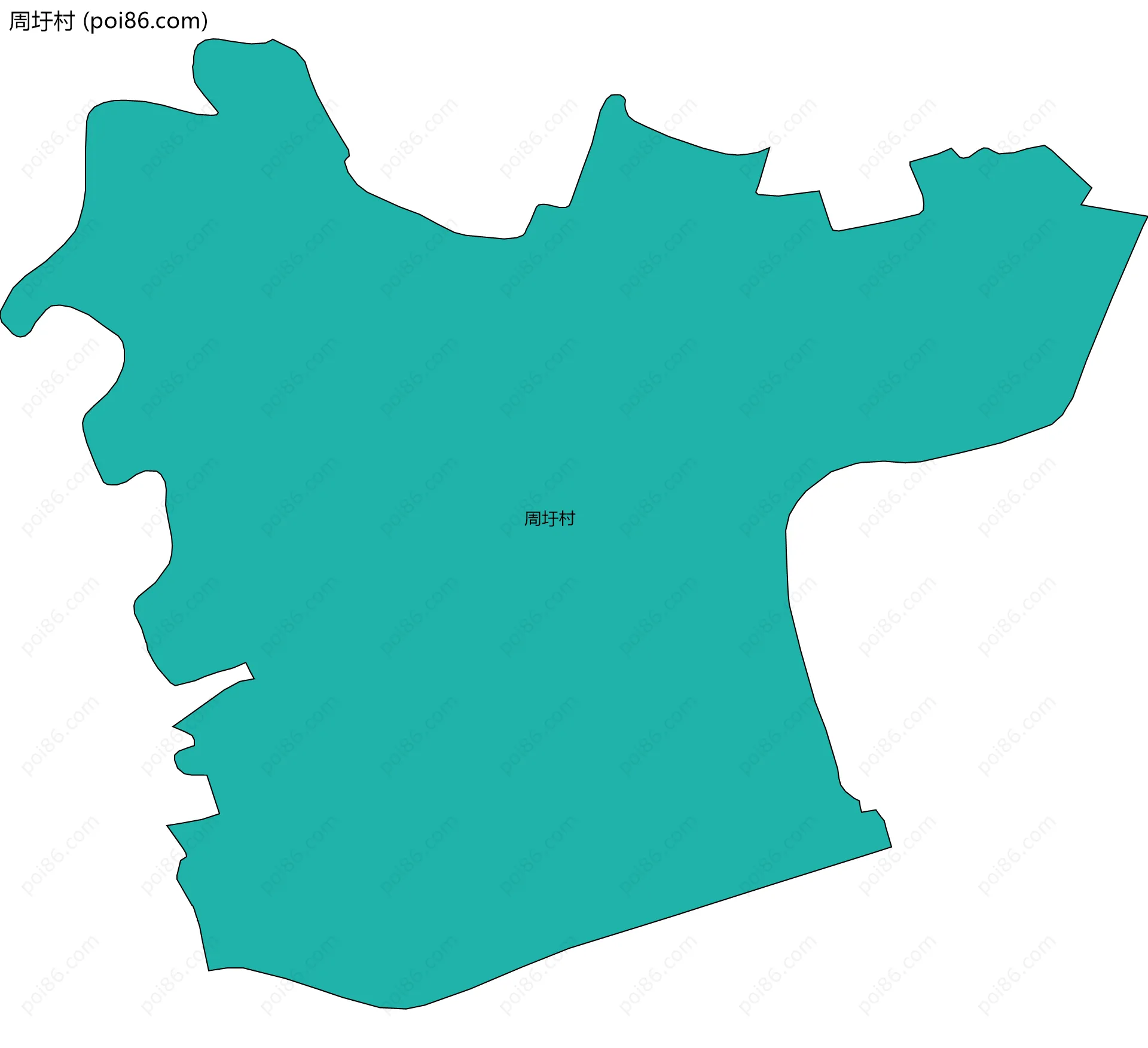 周圩村边界地图