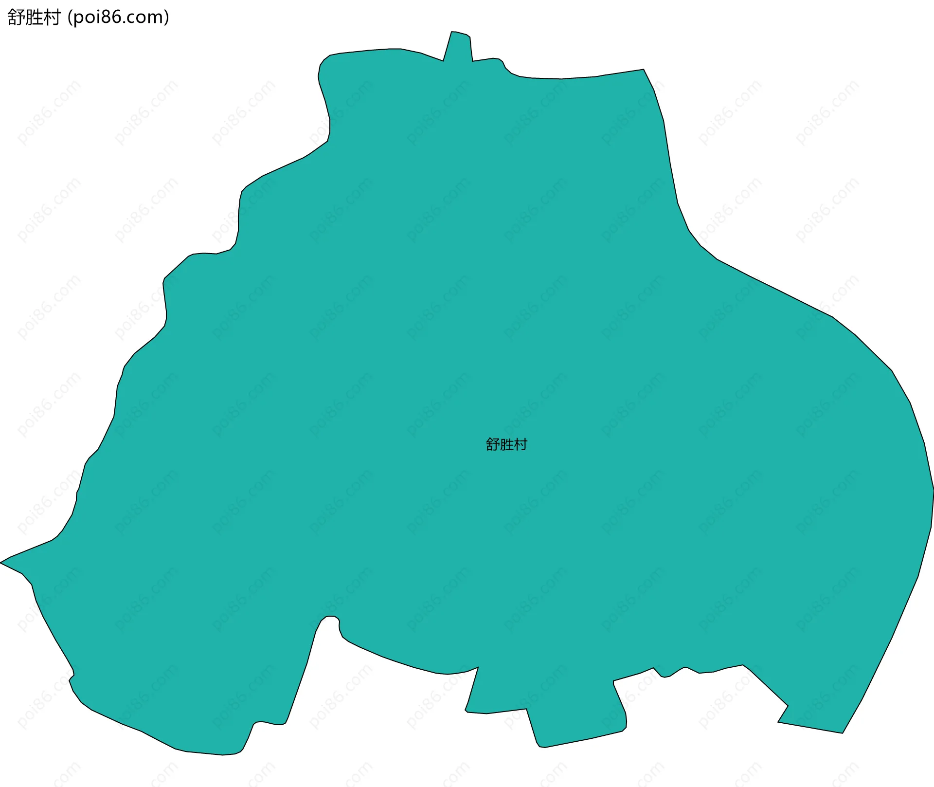 舒胜村边界地图