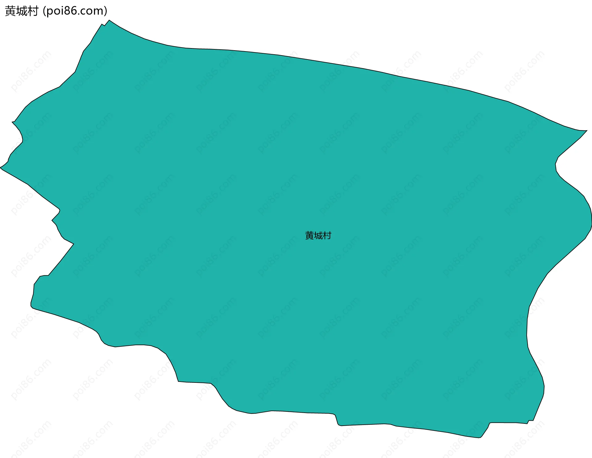 黄城村边界地图