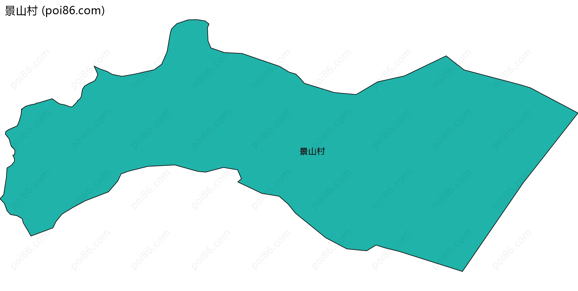 景山村边界地图