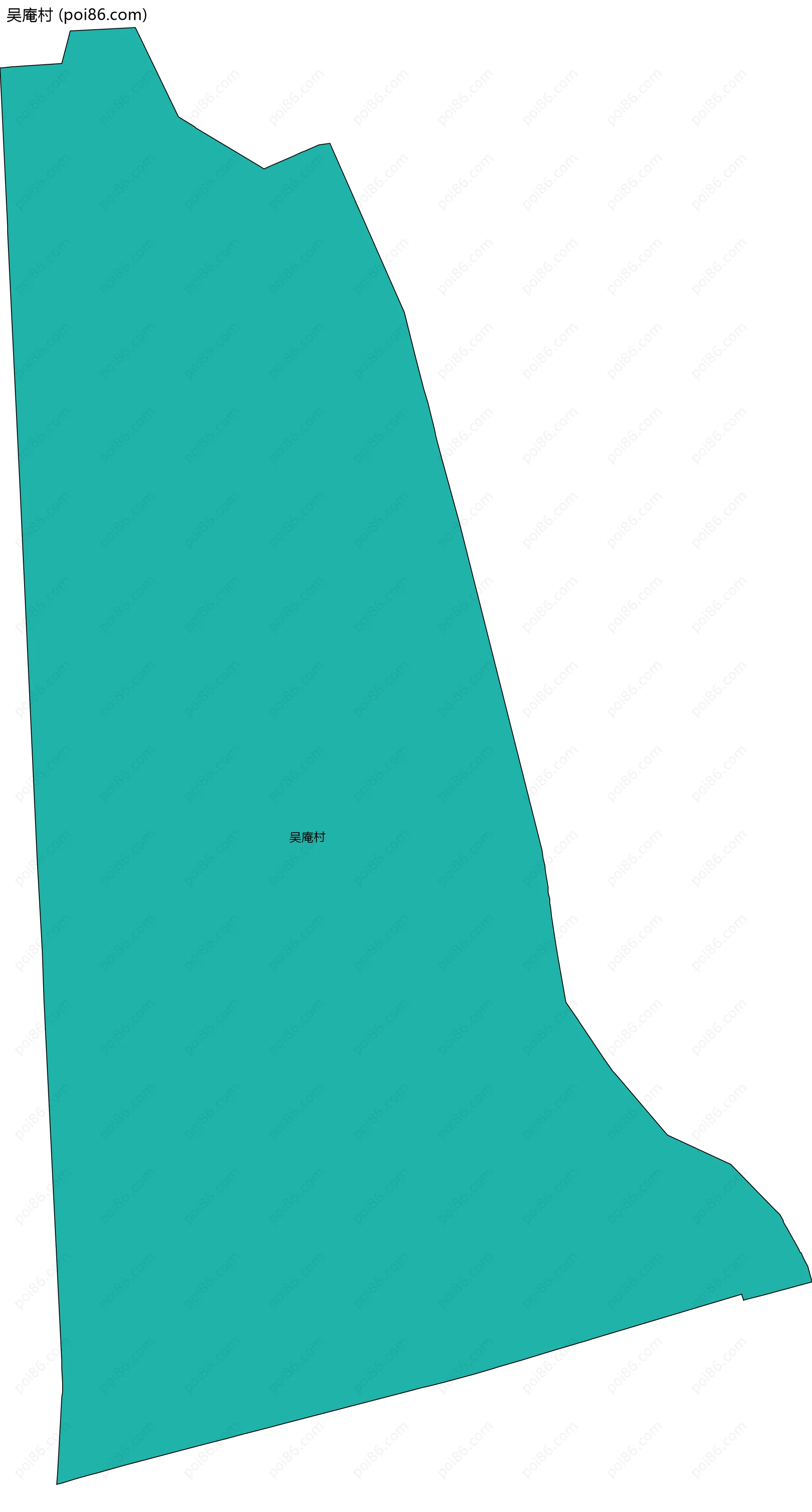 吴庵村边界地图