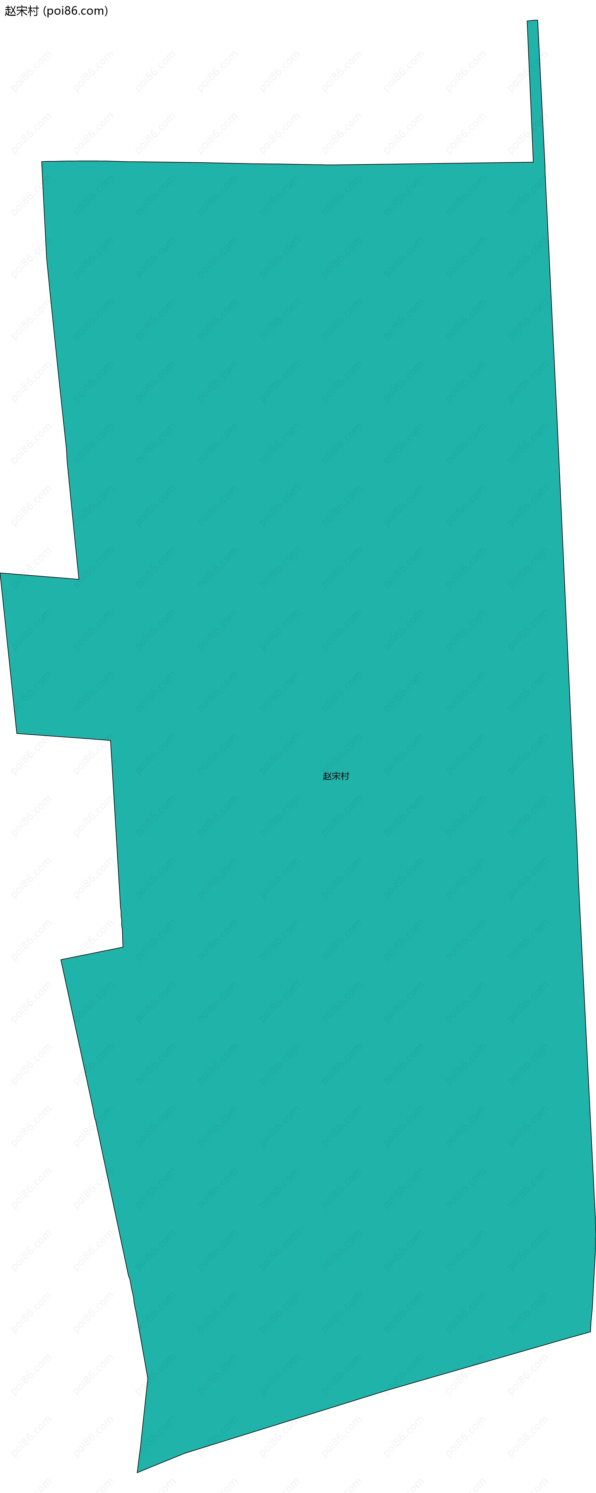 赵宋村边界地图