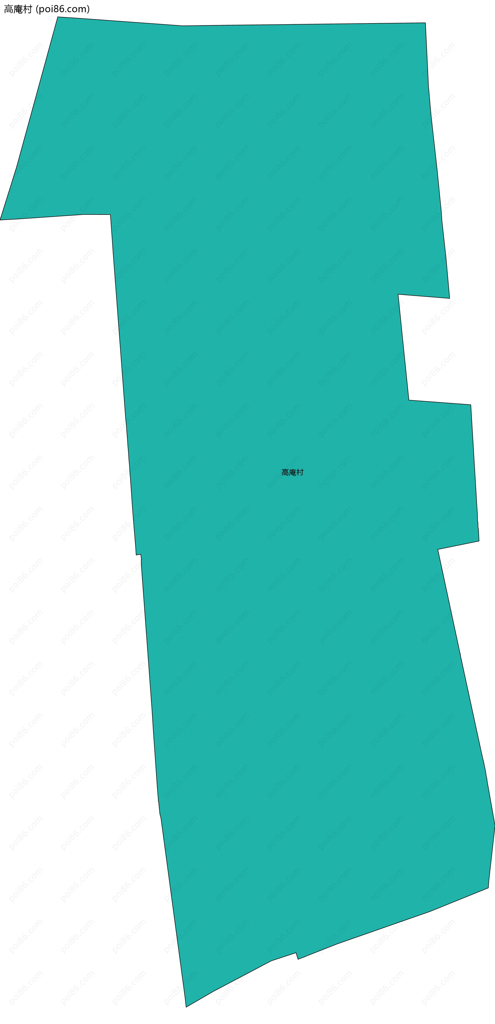 高庵村边界地图