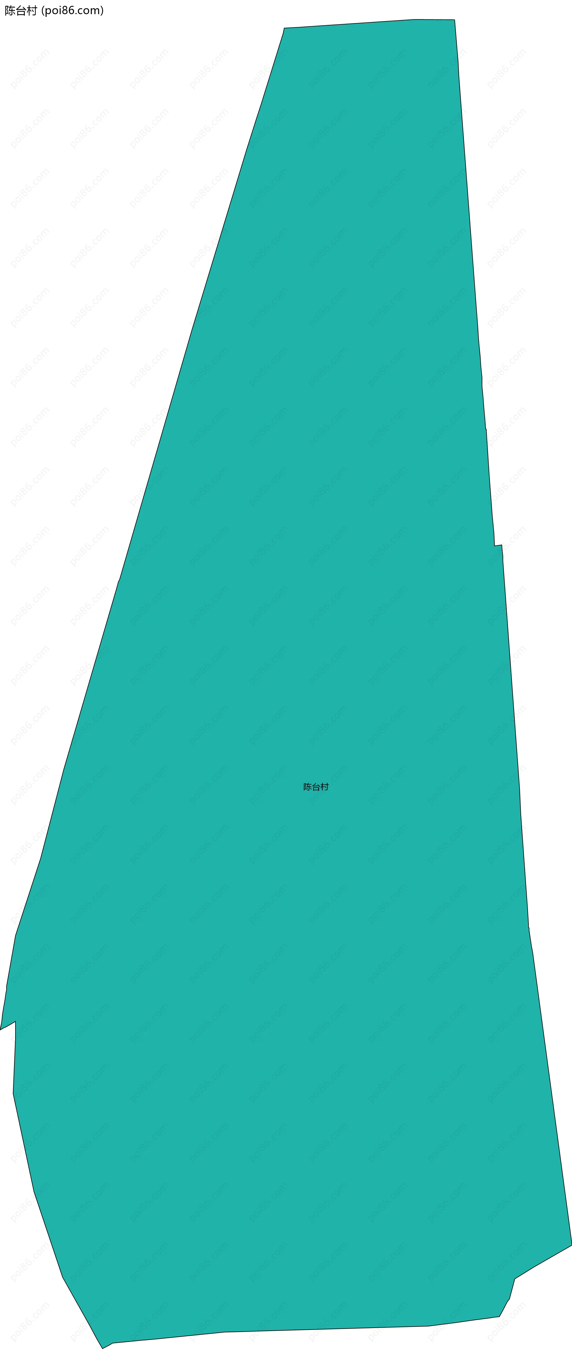 陈台村边界地图