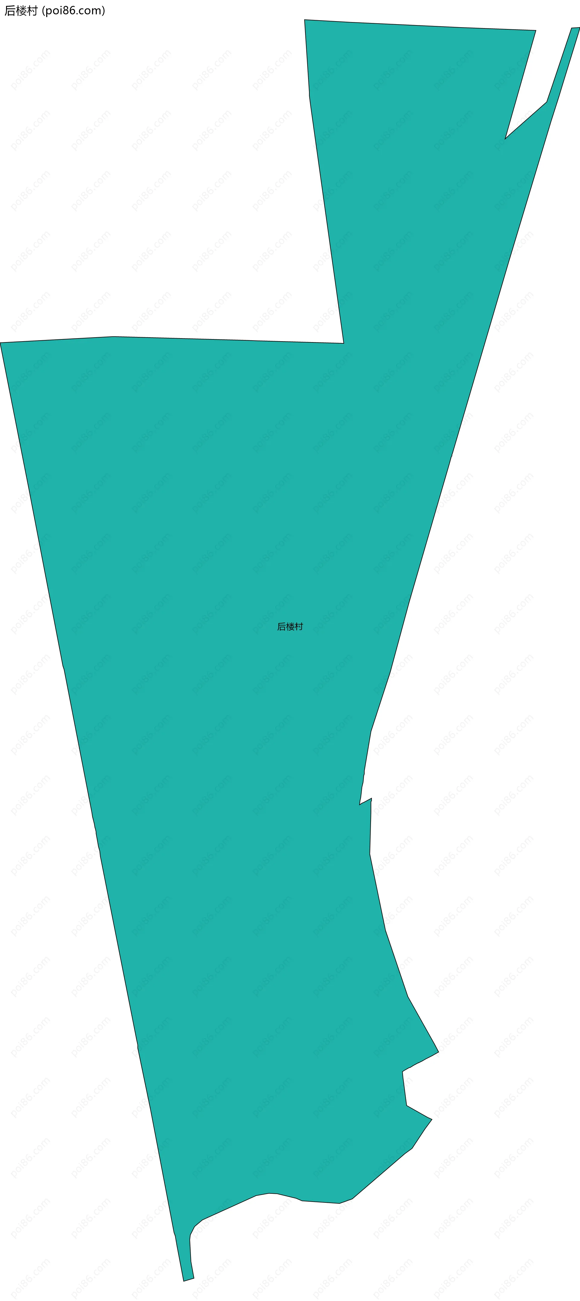 后楼村边界地图