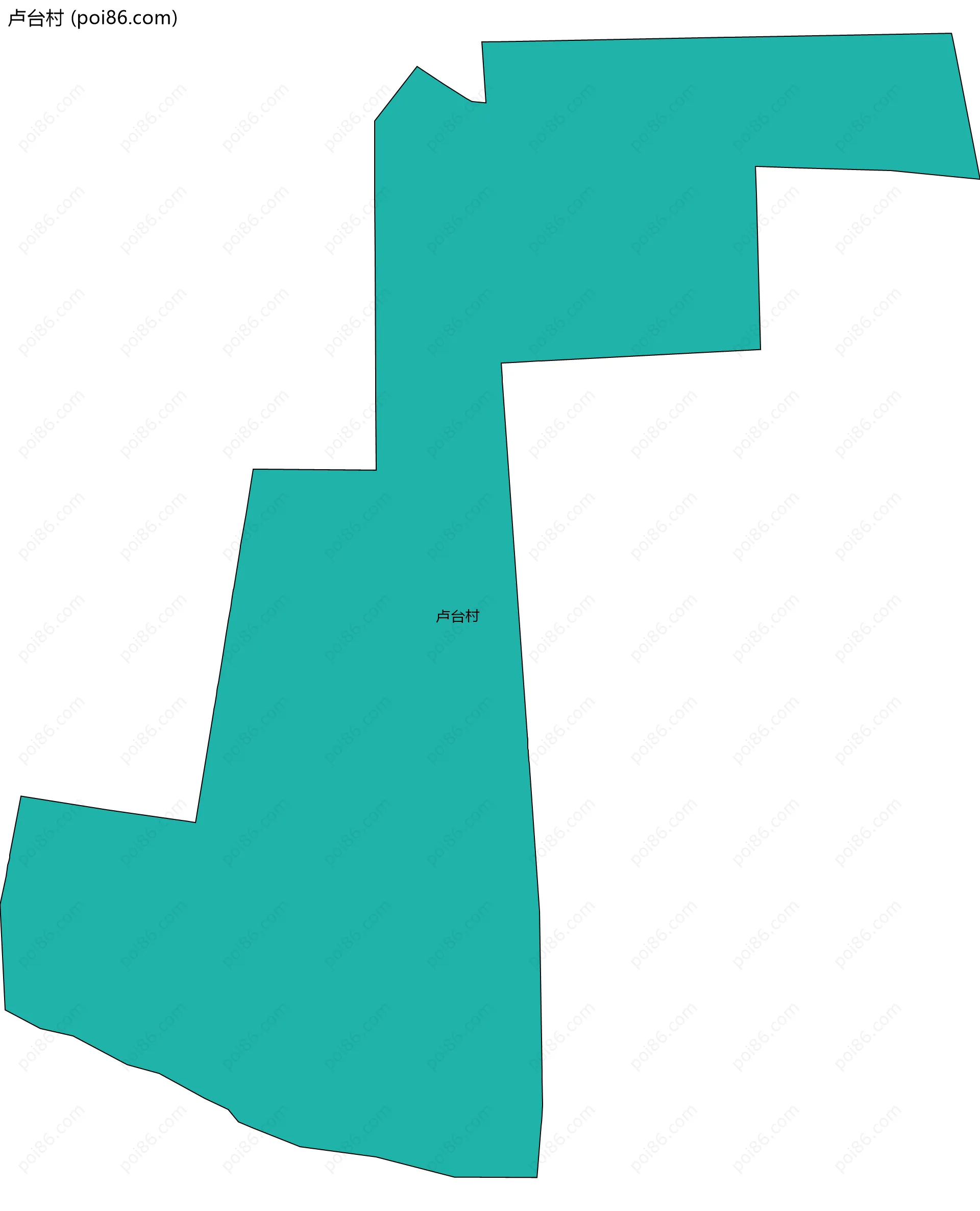 卢台村边界地图