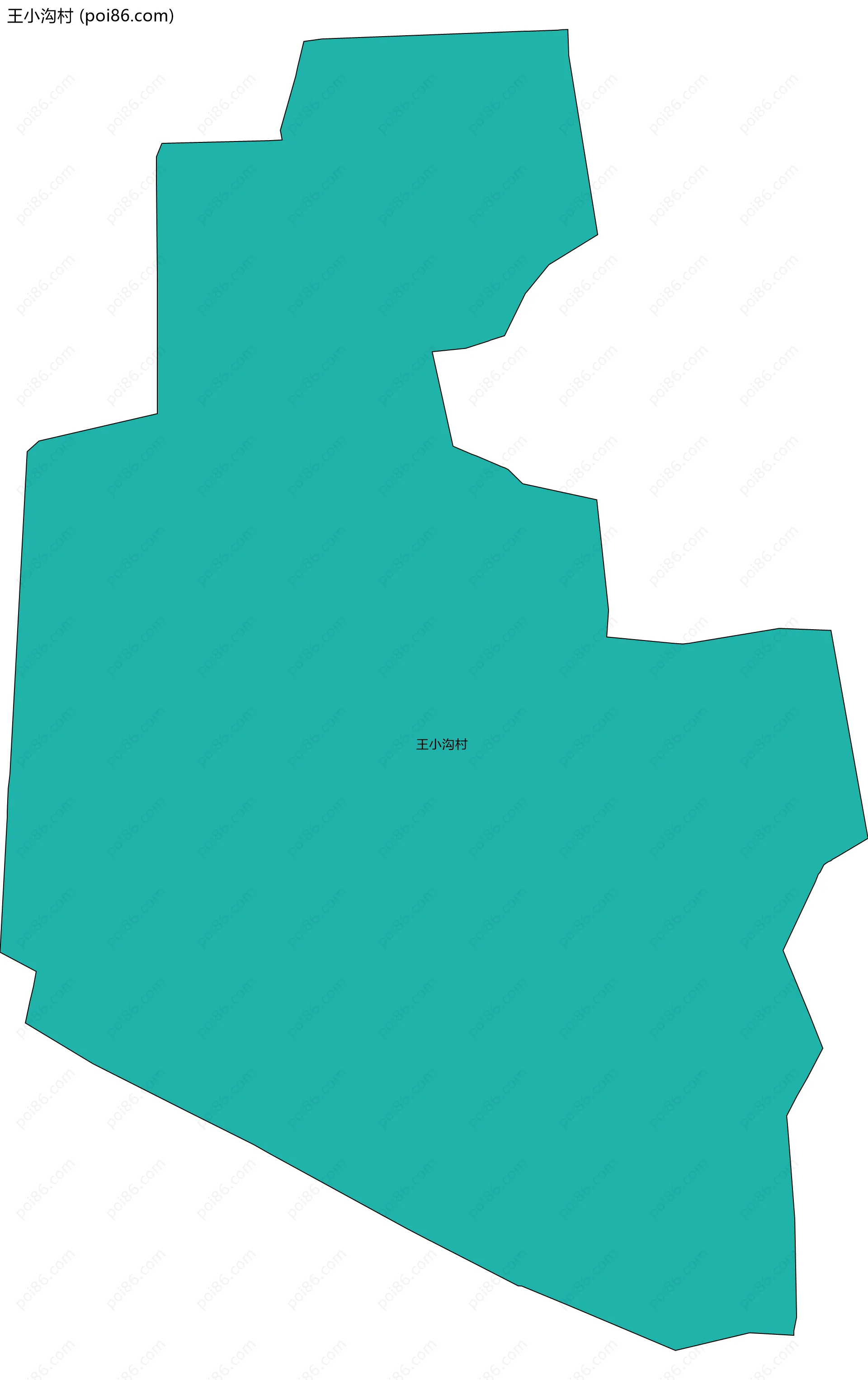 王小沟村边界地图