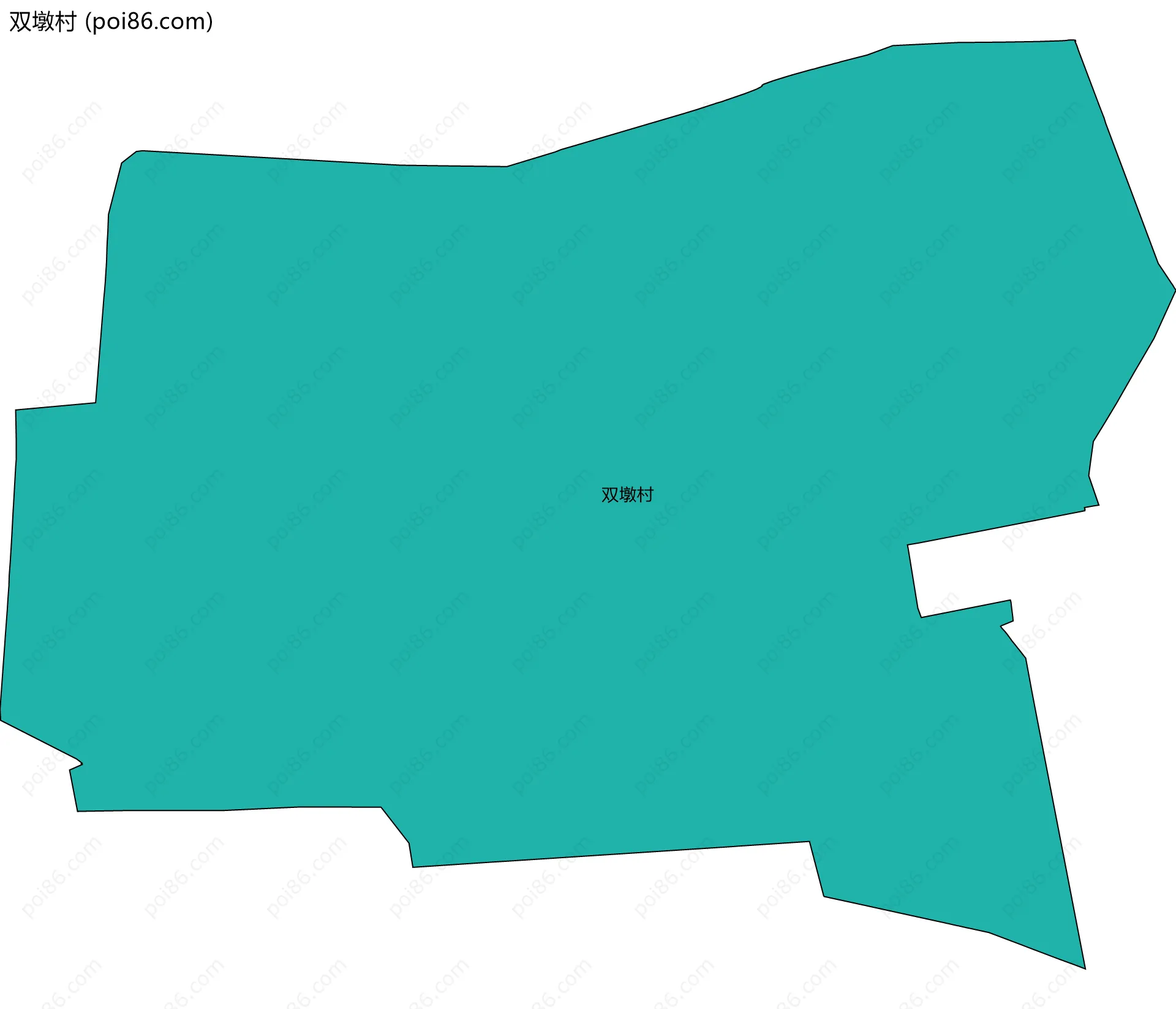 双墩村边界地图