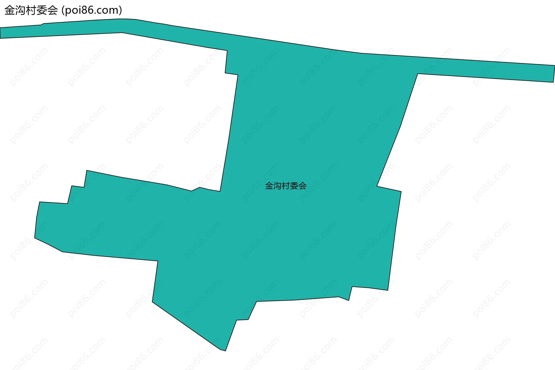 金沟村委会边界地图