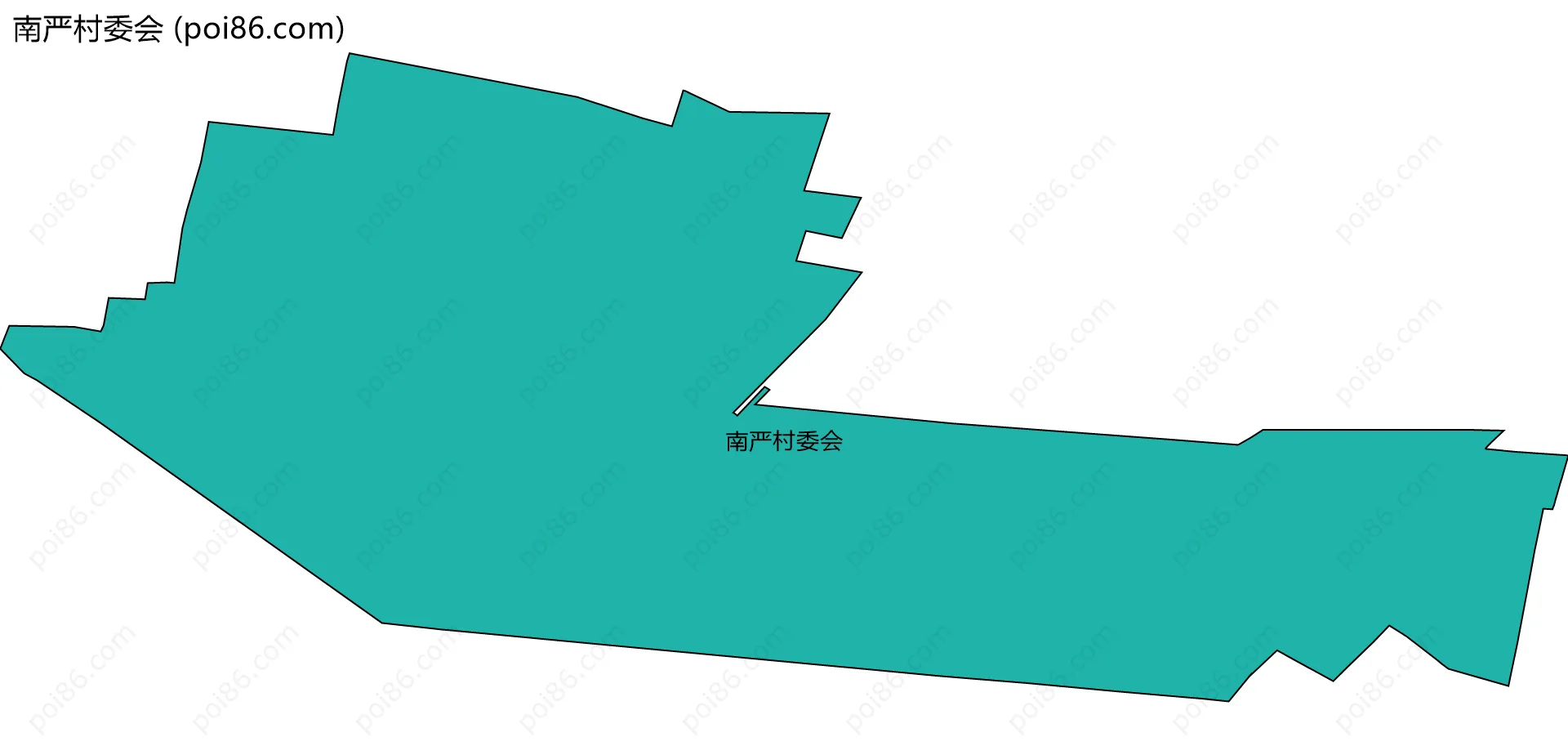 南严村委会边界地图