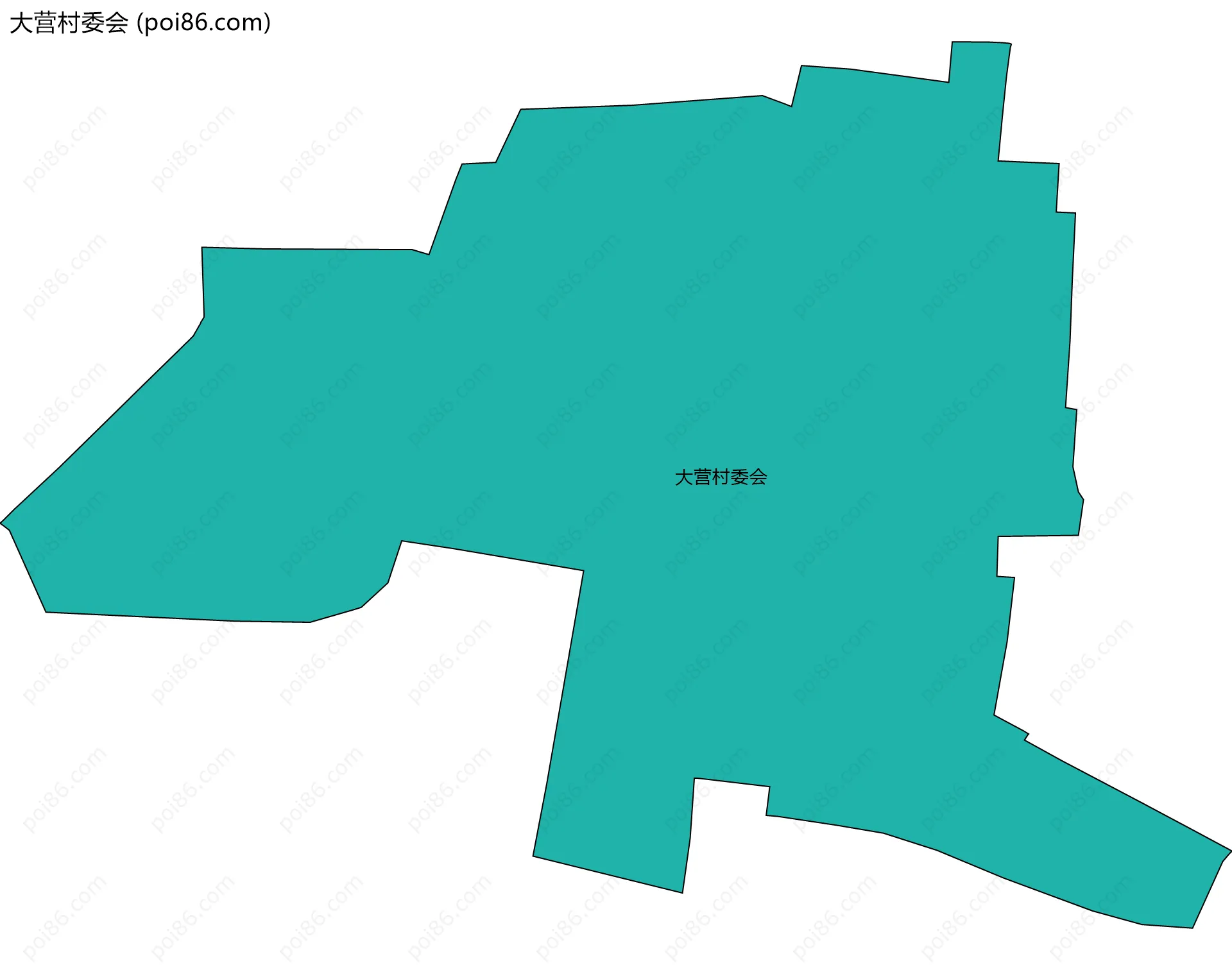 大营村委会边界地图