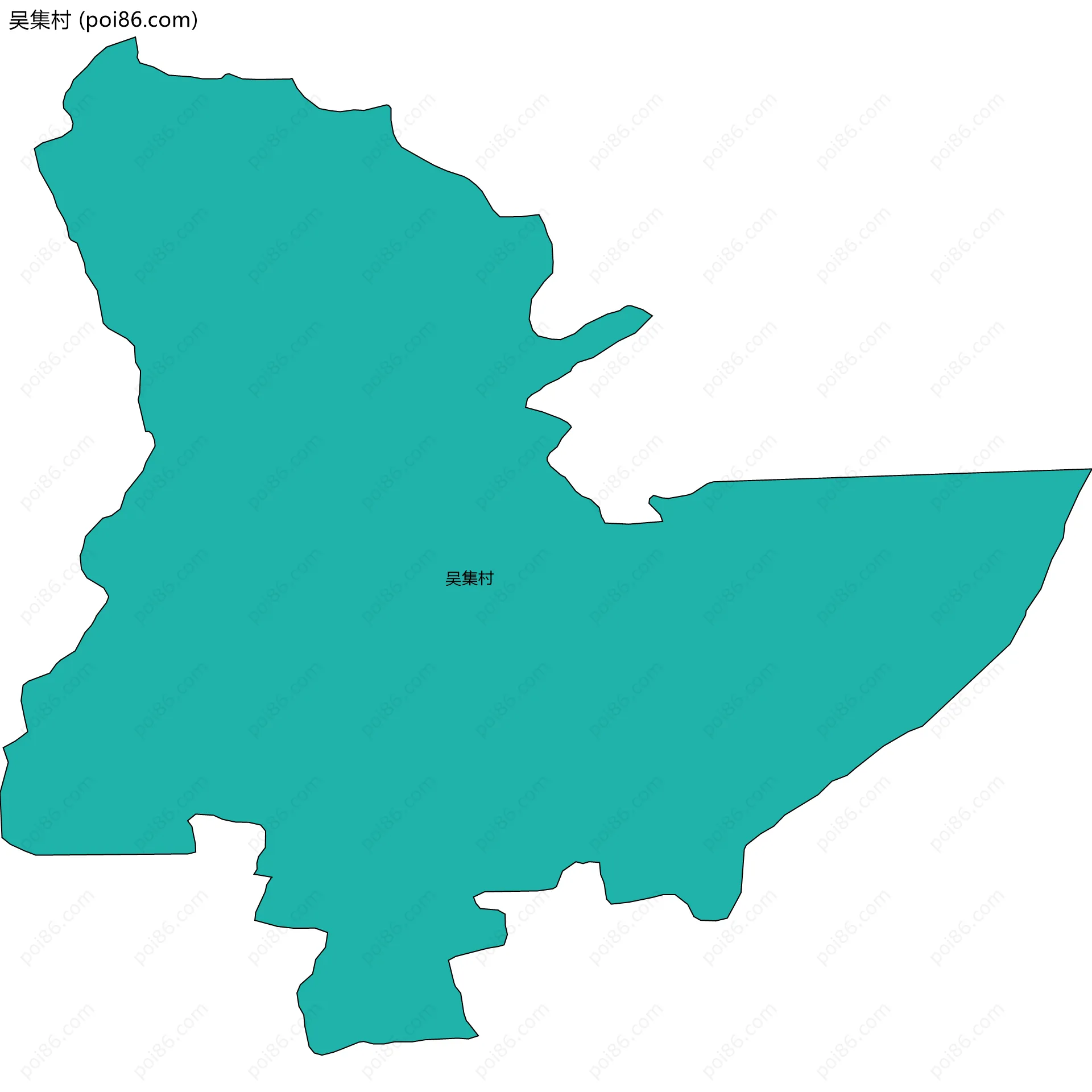 吴集村边界地图