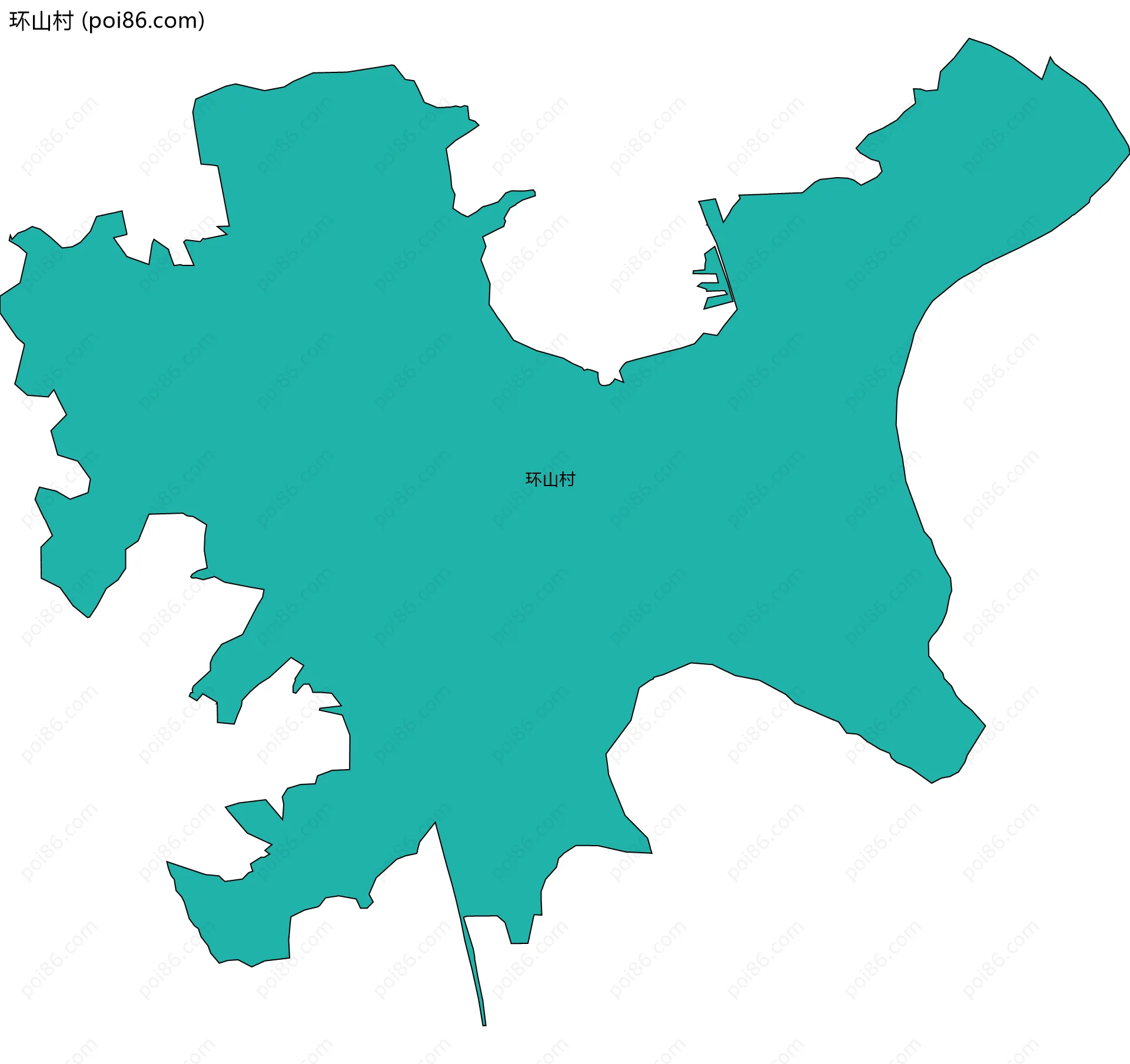 环山村边界地图