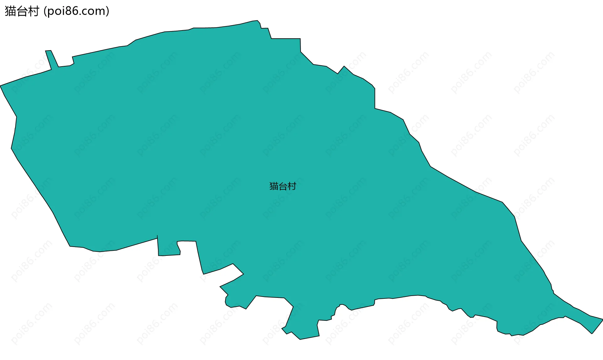 猫台村边界地图