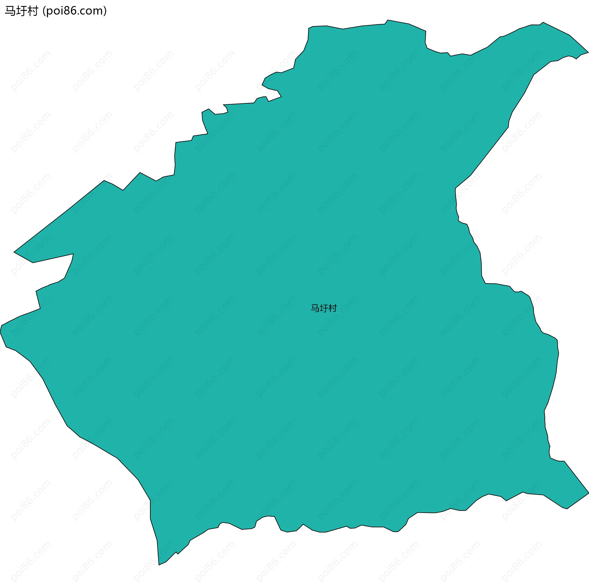 马圩村边界地图