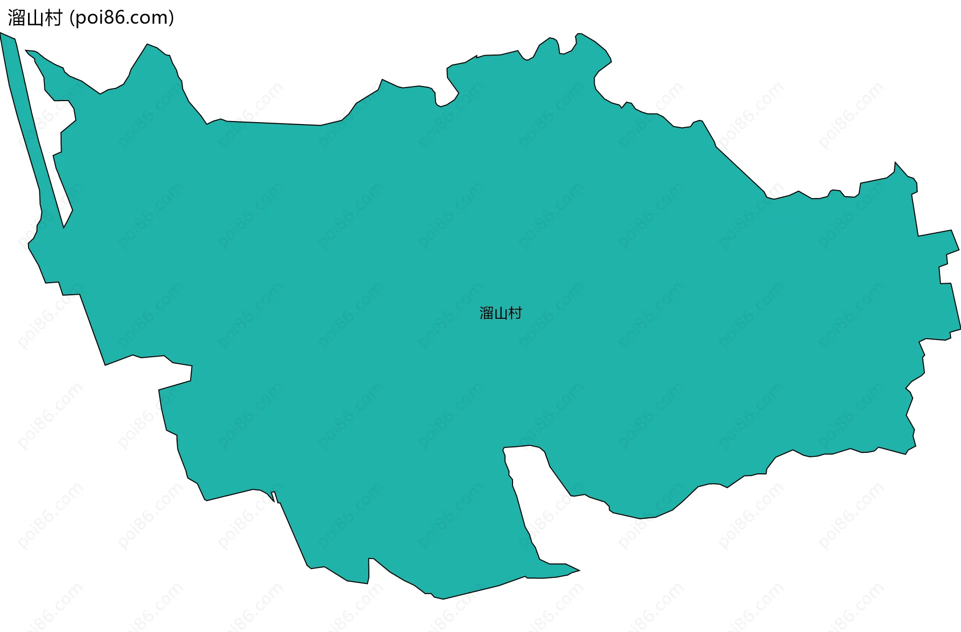 溜山村边界地图