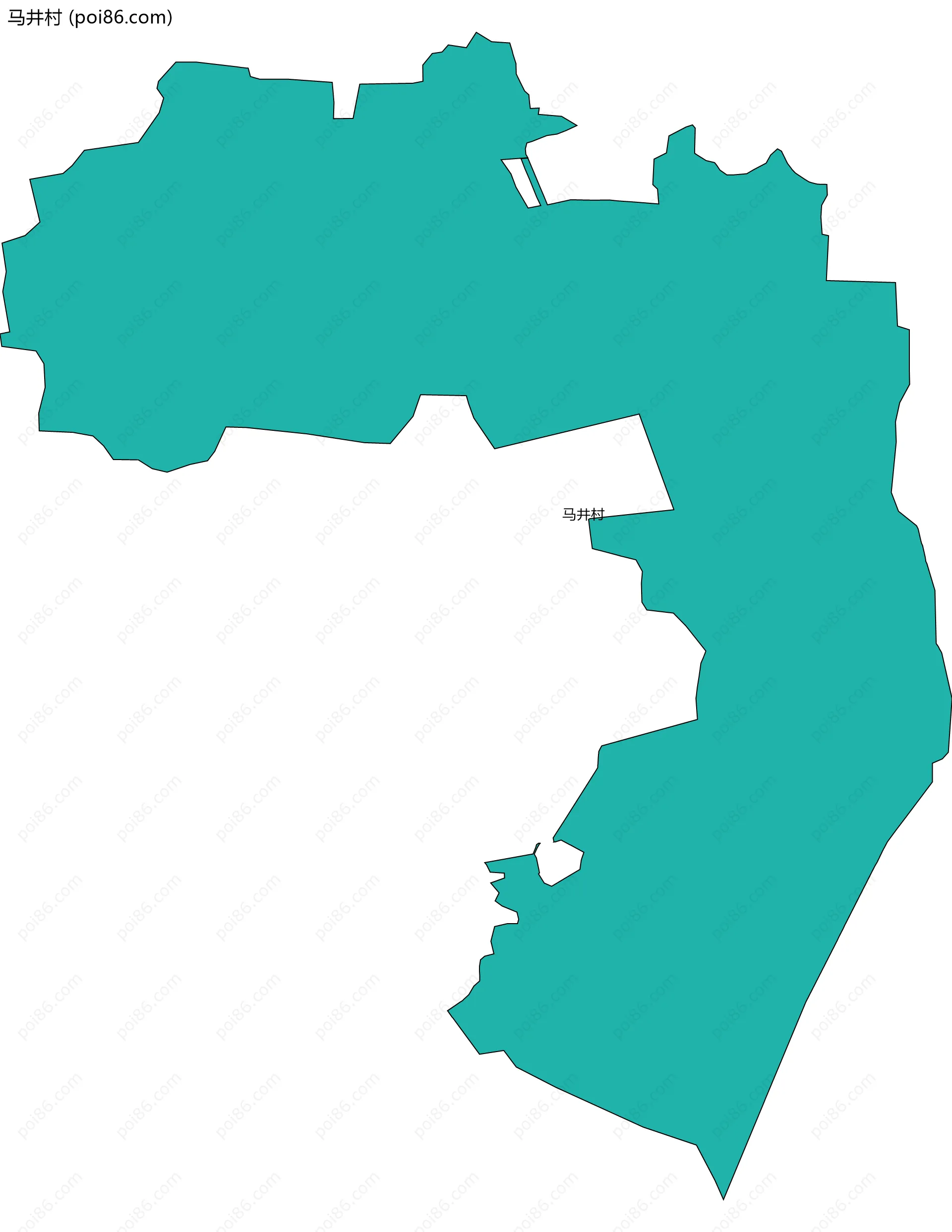 马井村边界地图