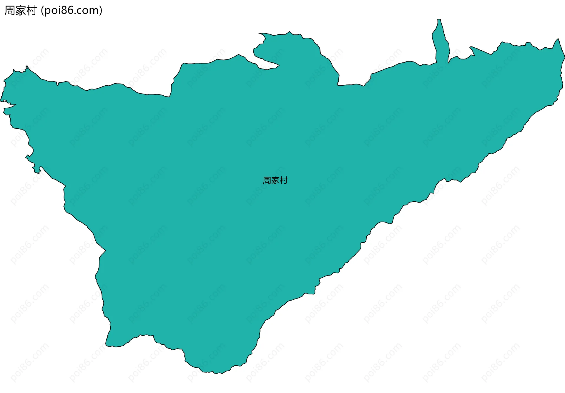 周家村边界地图