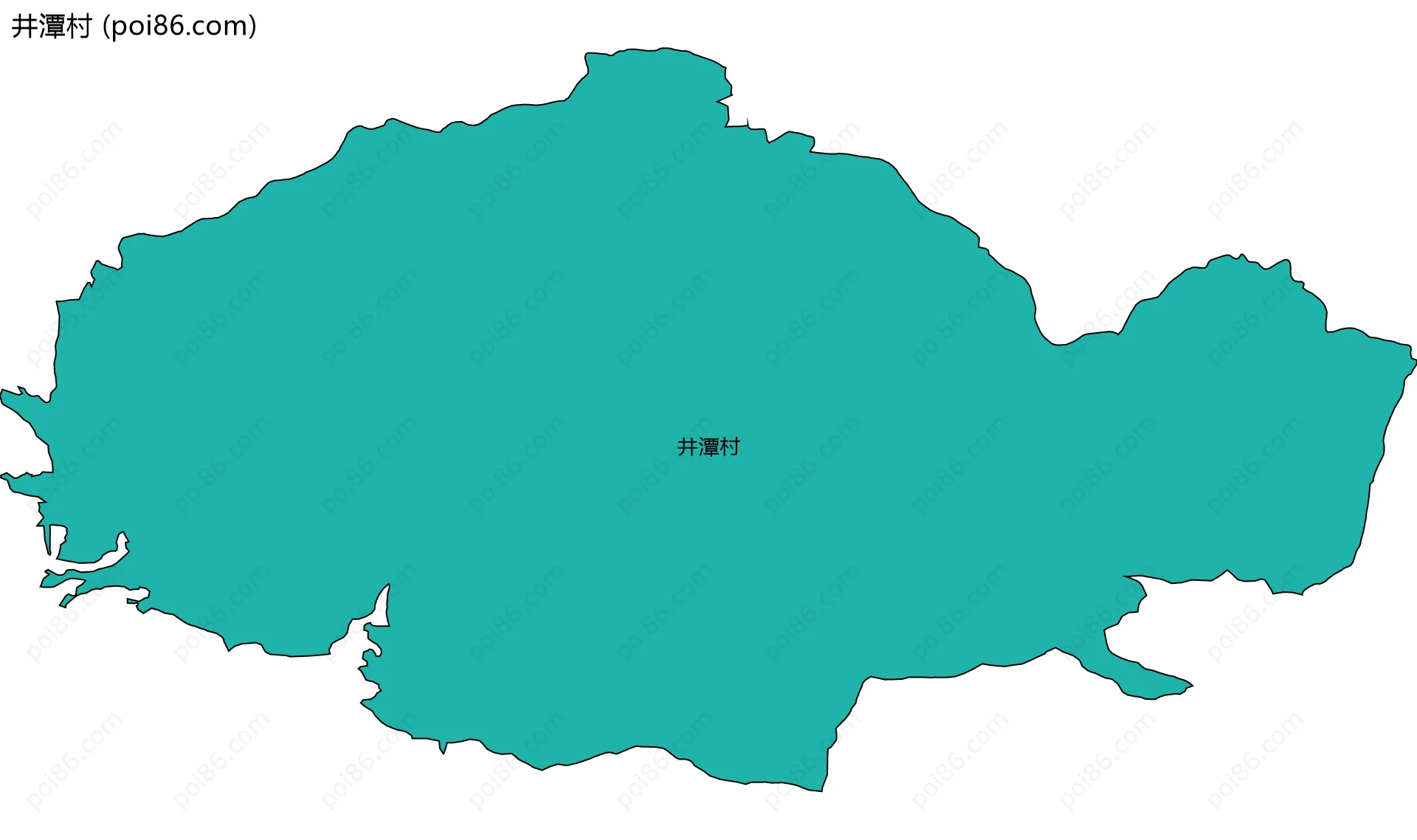 井潭村边界地图