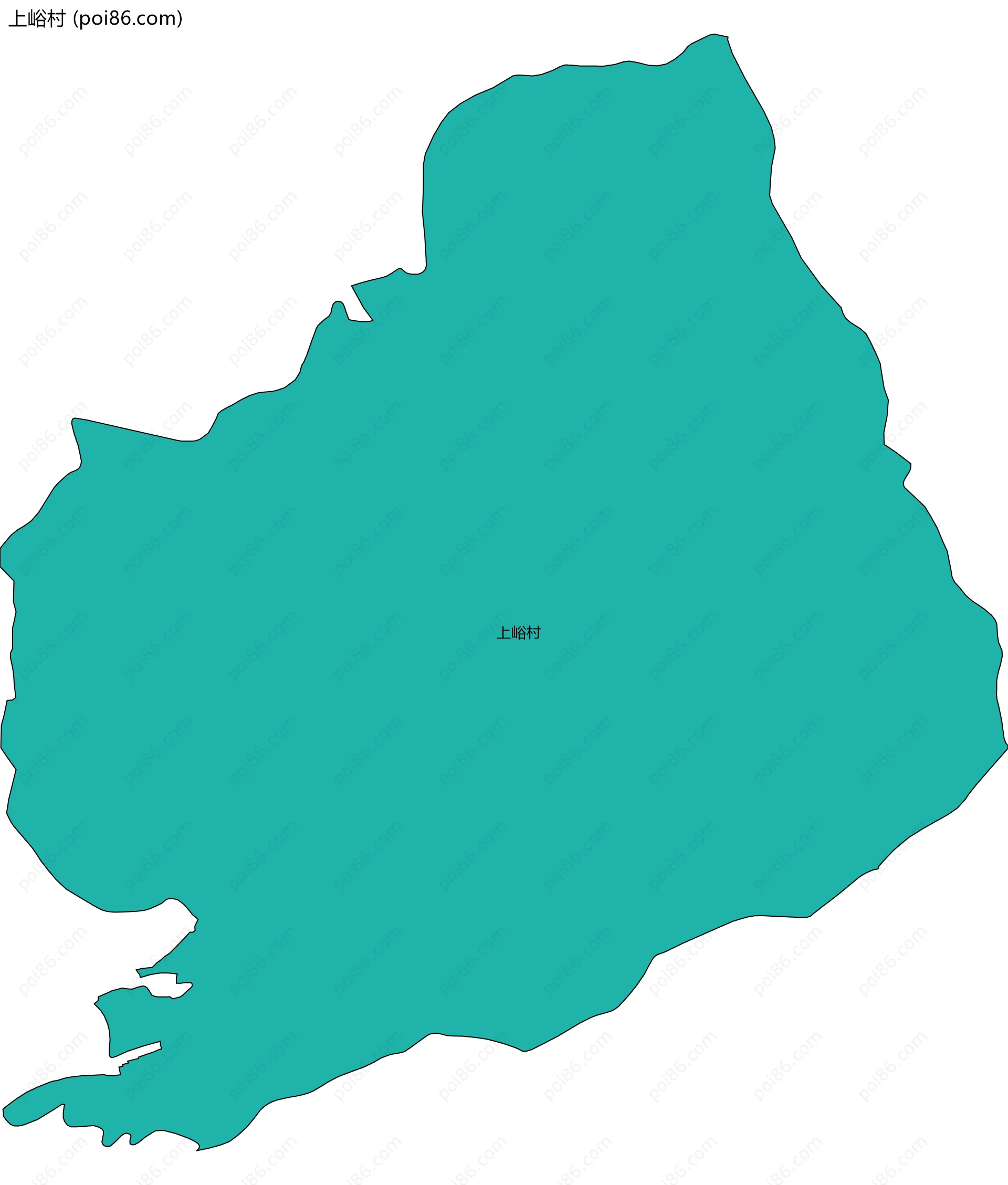 上峪村边界地图