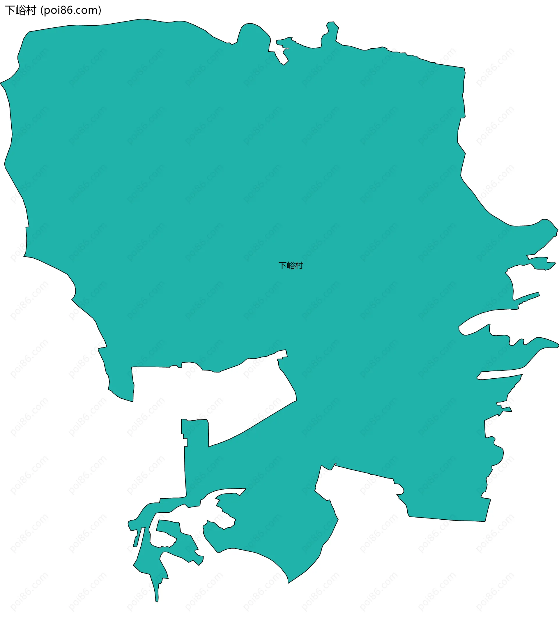 下峪村边界地图