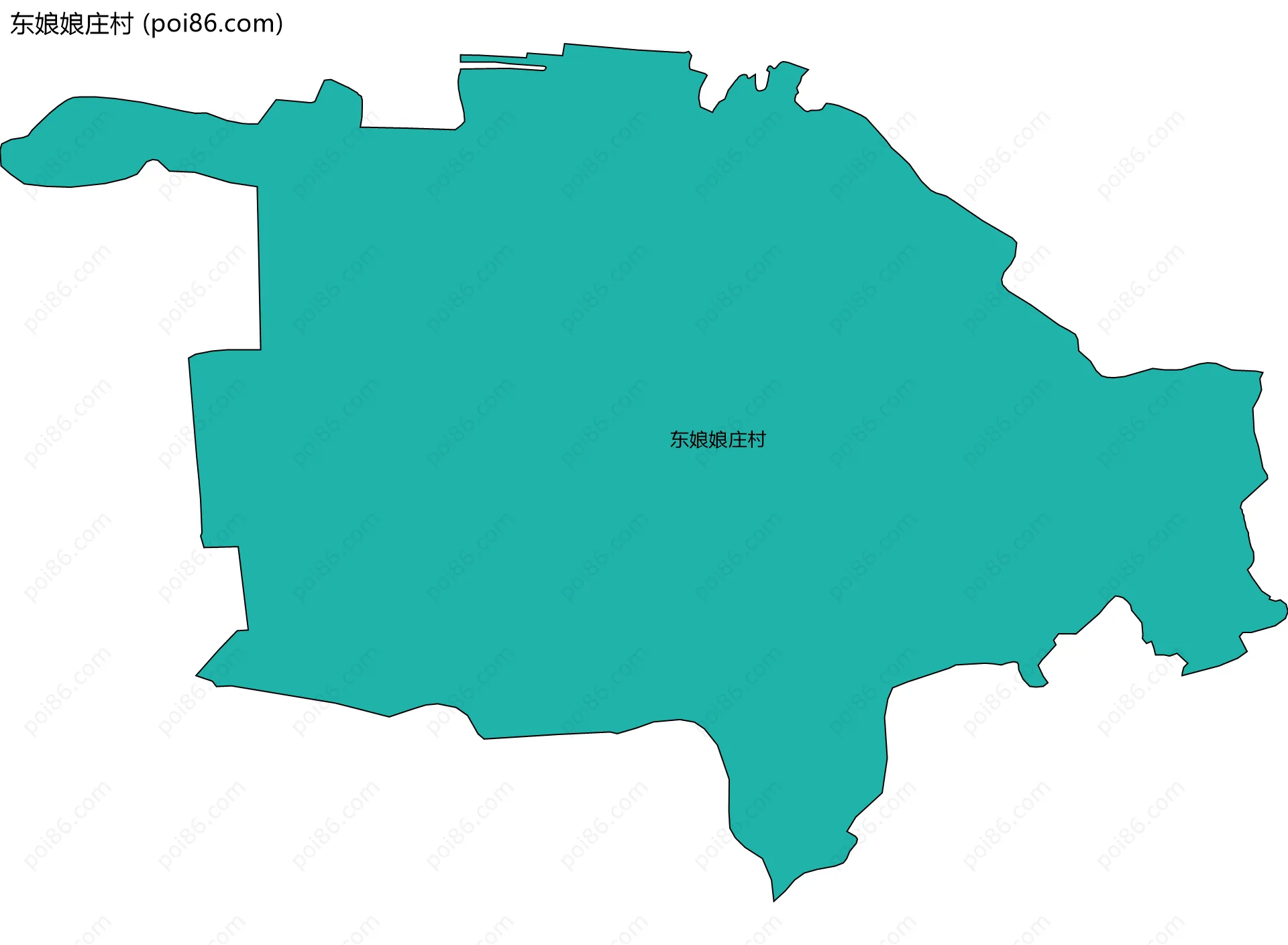 东娘娘庄村边界地图