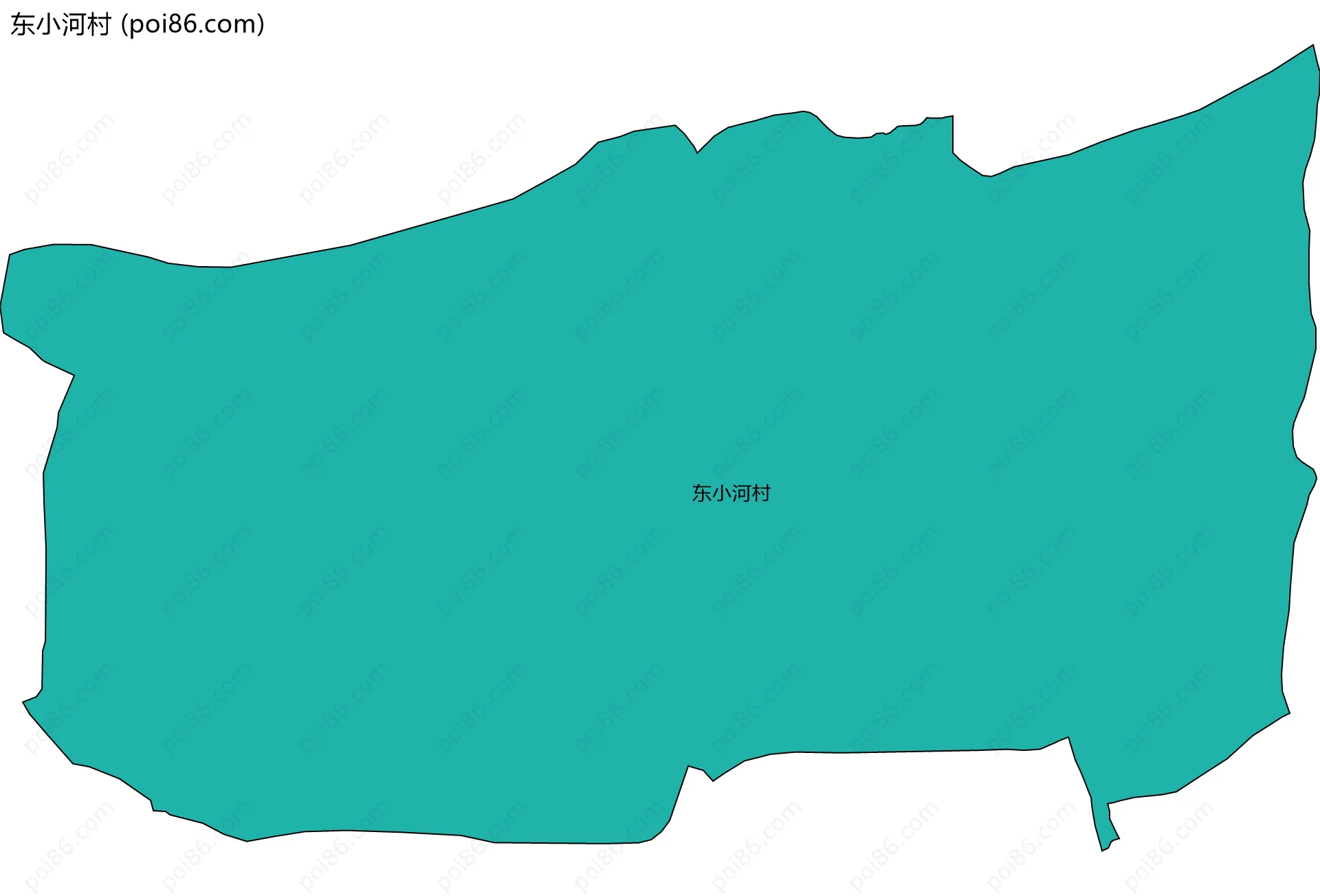 东小河村边界地图