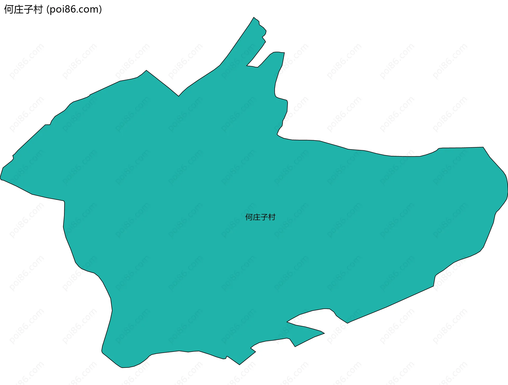 何庄子村边界地图
