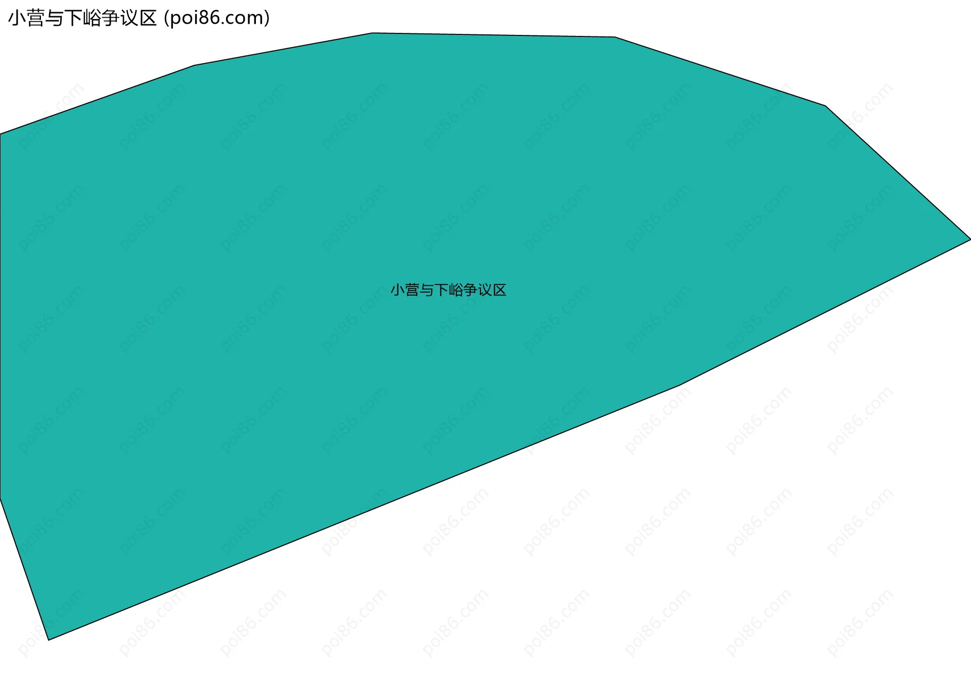 小营与下峪争议区边界地图