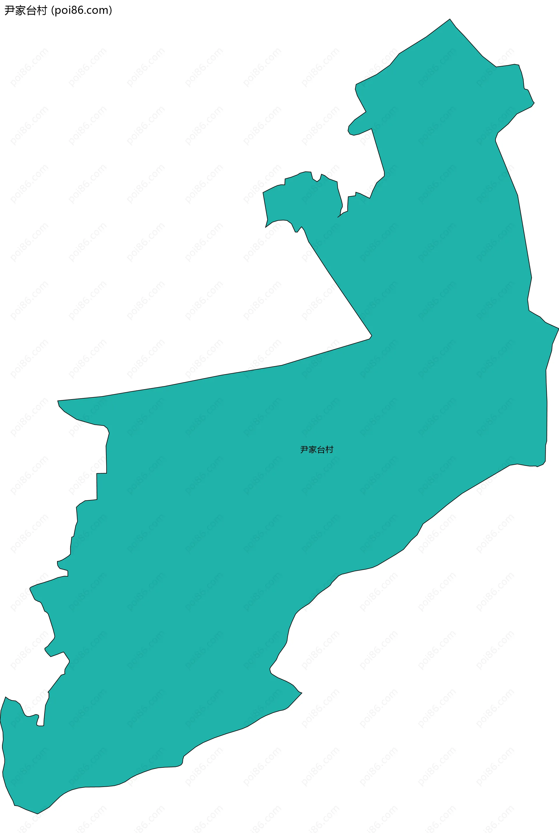 尹家台村边界地图