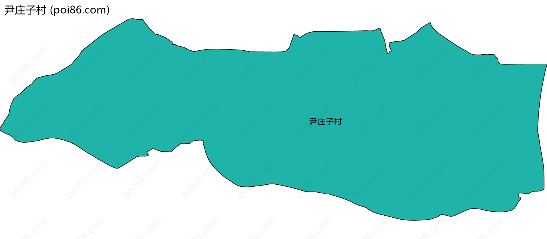 尹庄子村边界地图