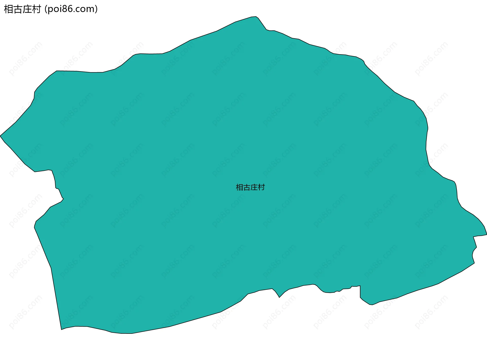 相古庄村边界地图