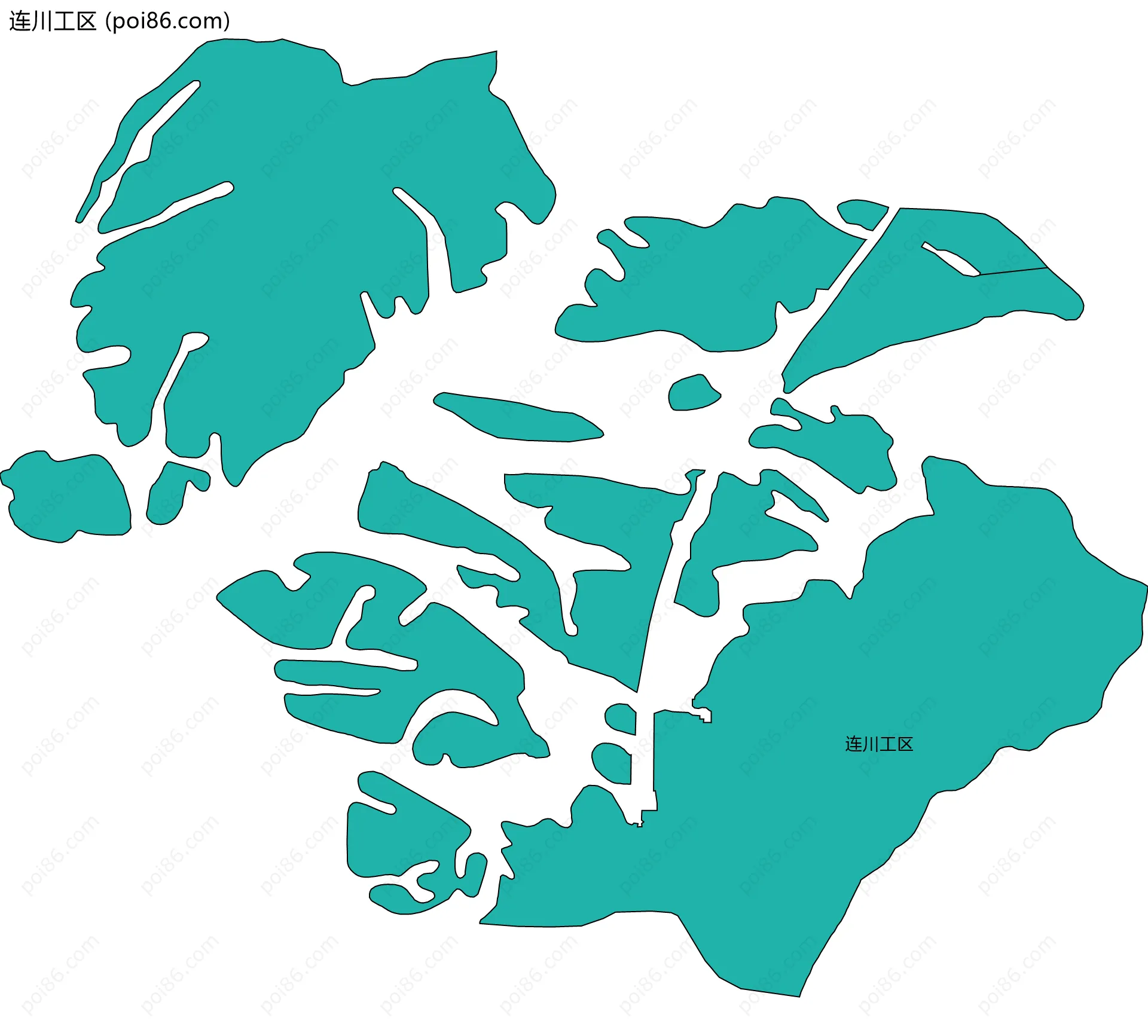 连川工区边界地图