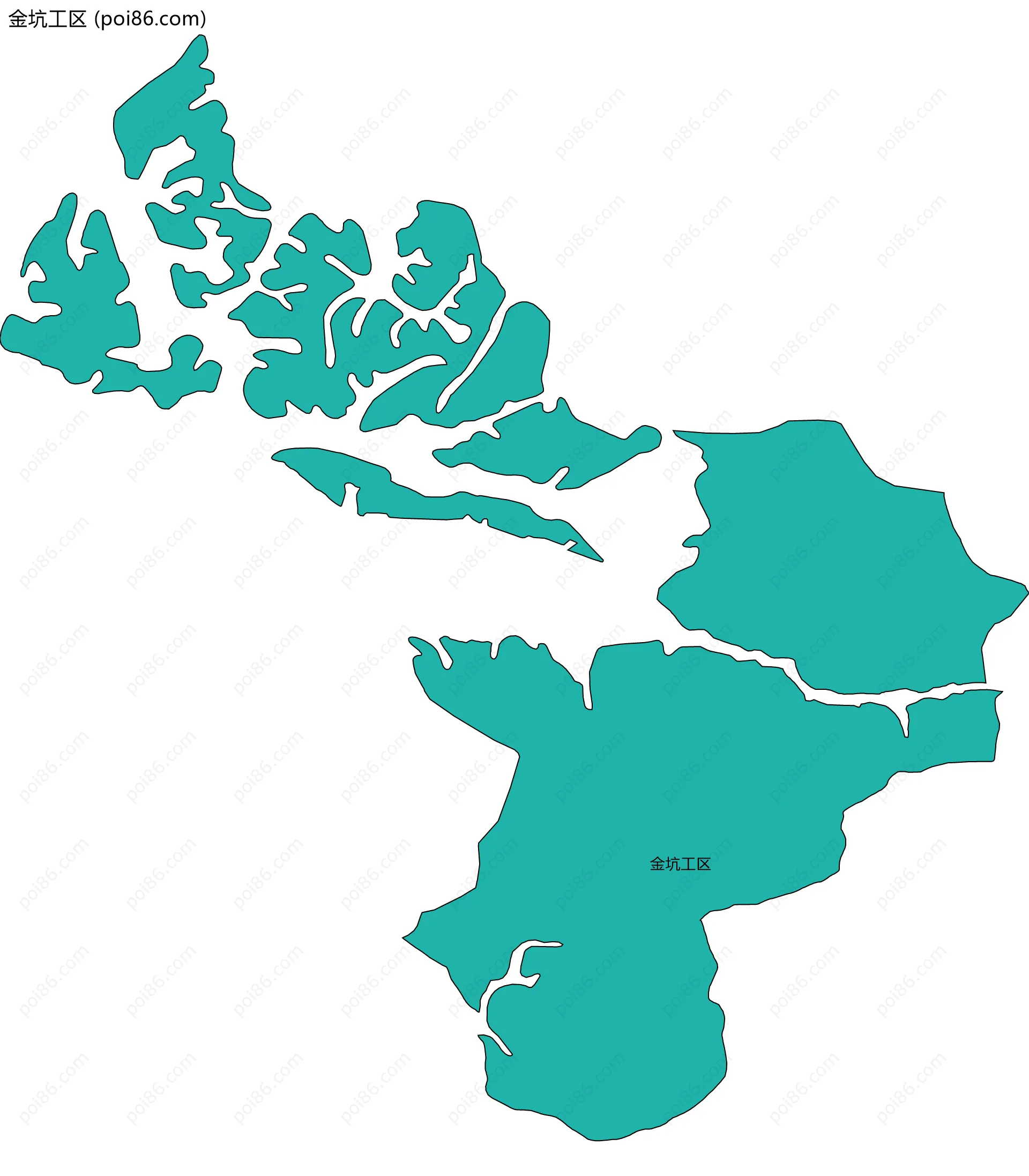 金坑工区边界地图