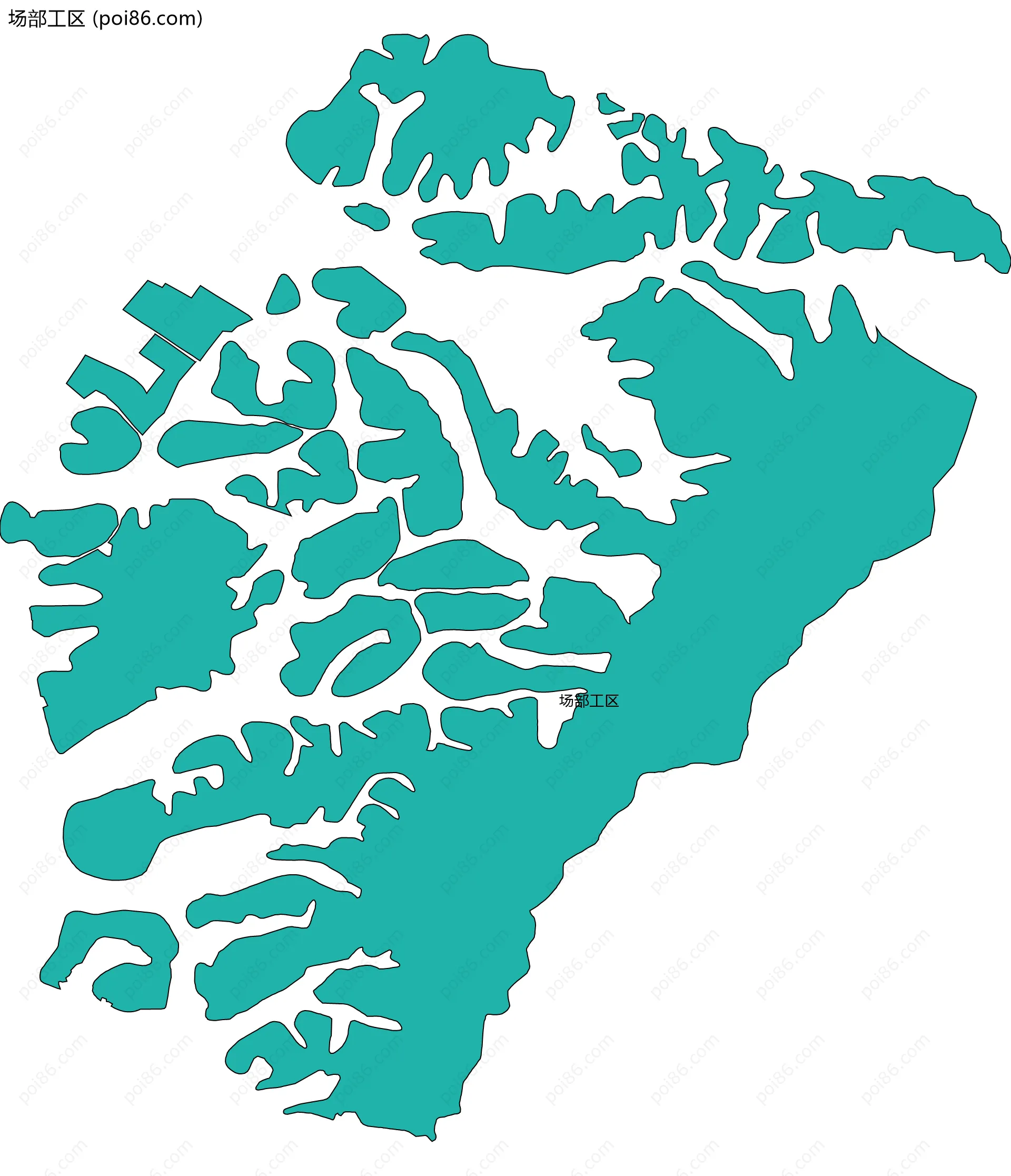 场部工区边界地图