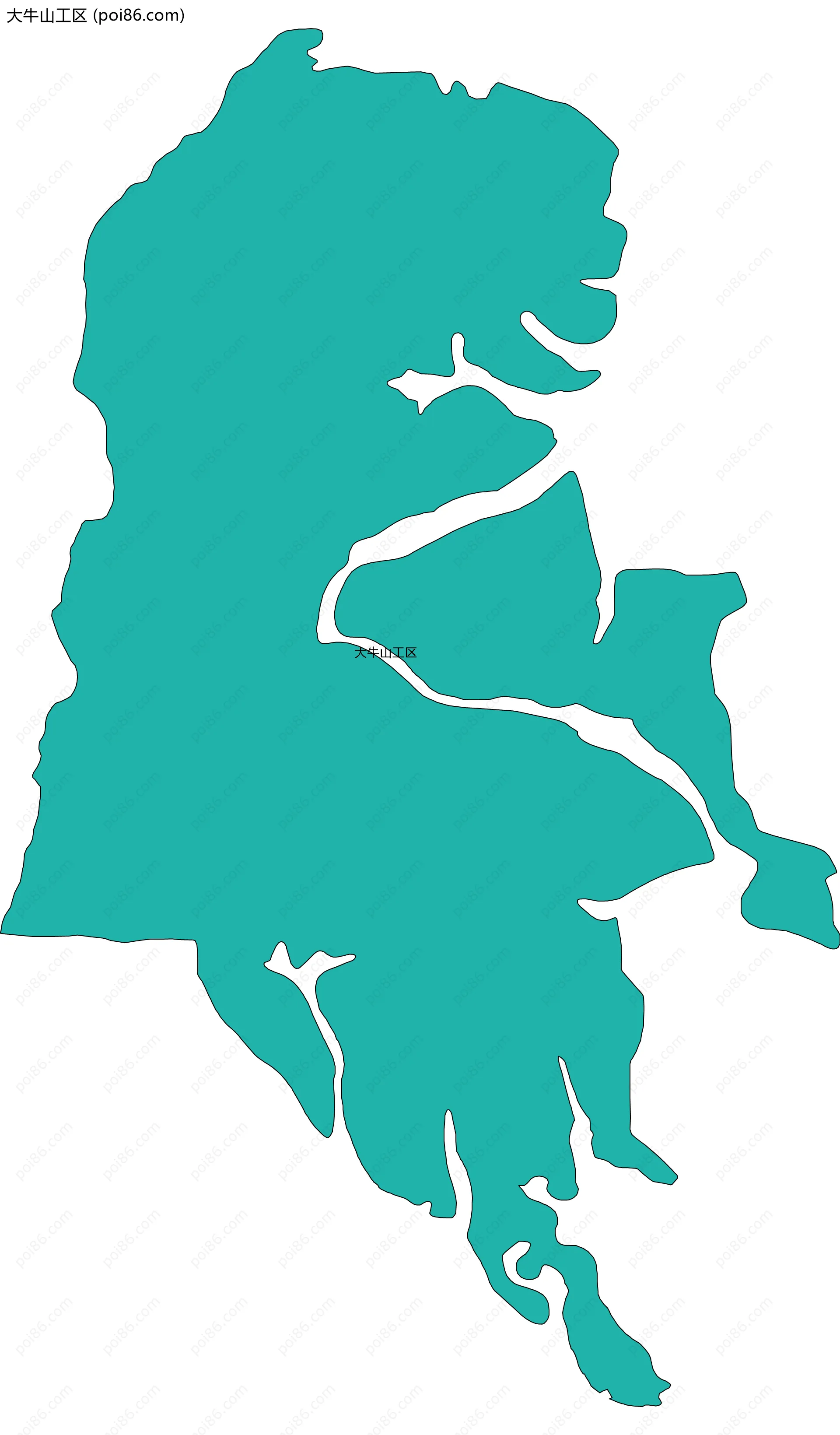 大牛山工区边界地图