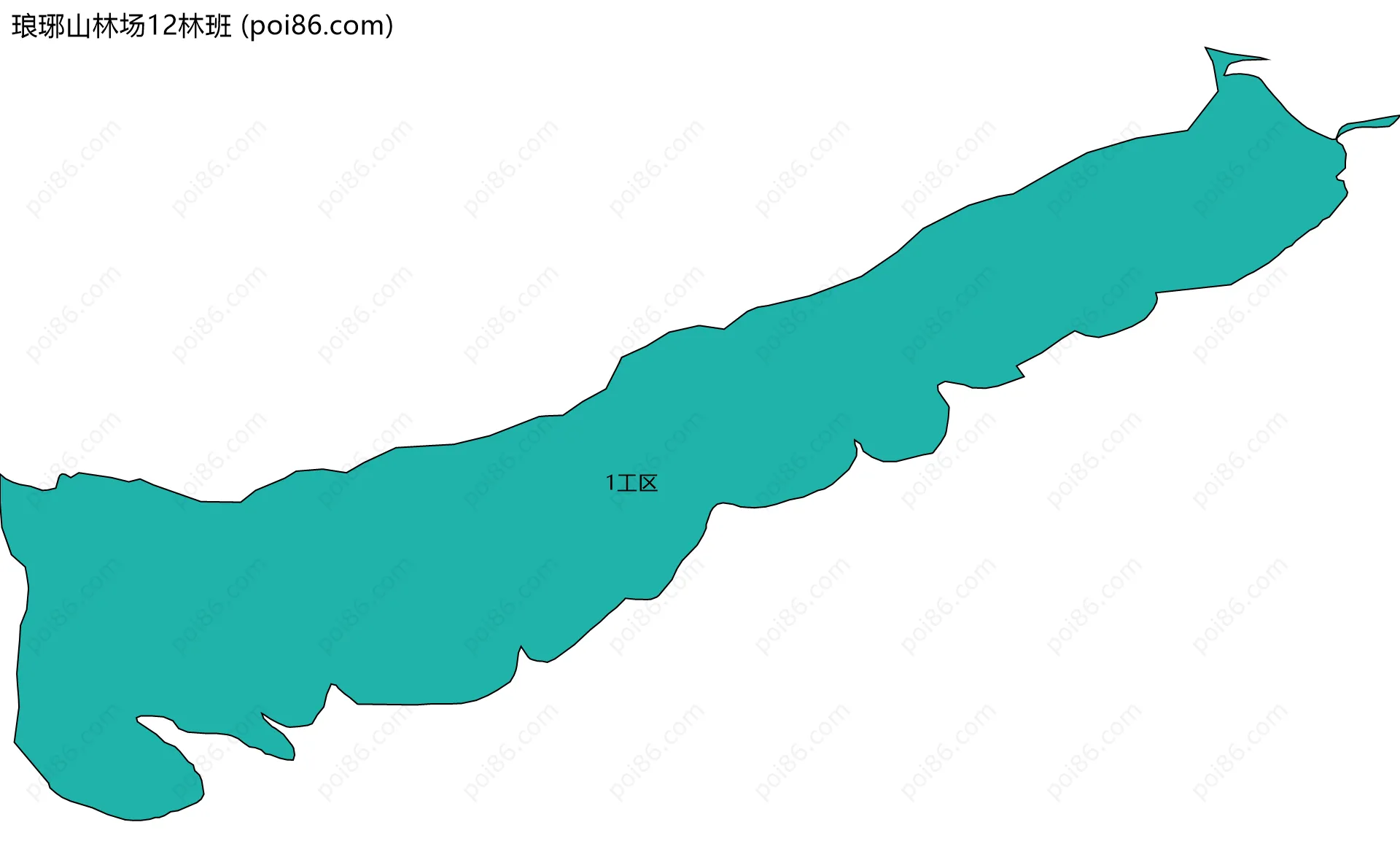 琅琊山林场12林班边界地图(五级行政区划)