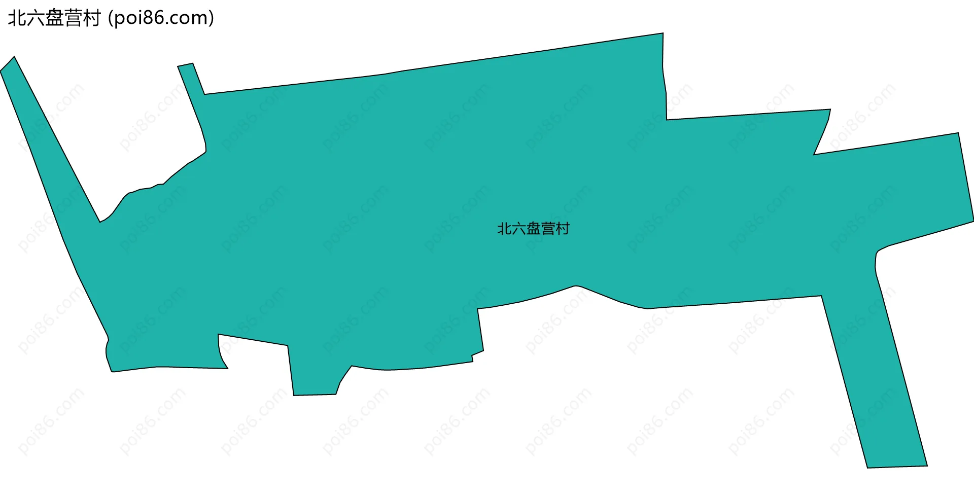 北六盘营村边界地图