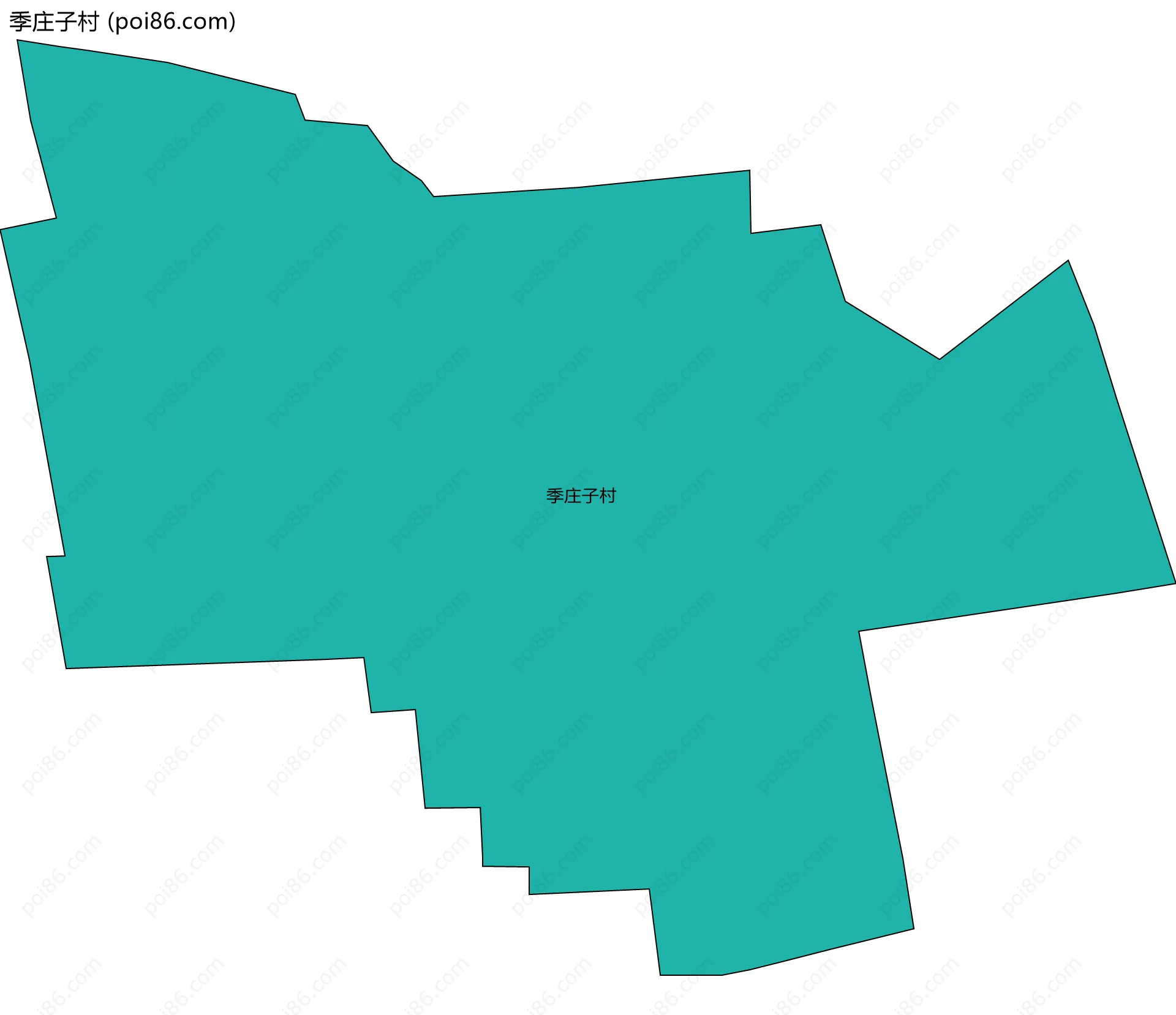 季庄子村边界地图
