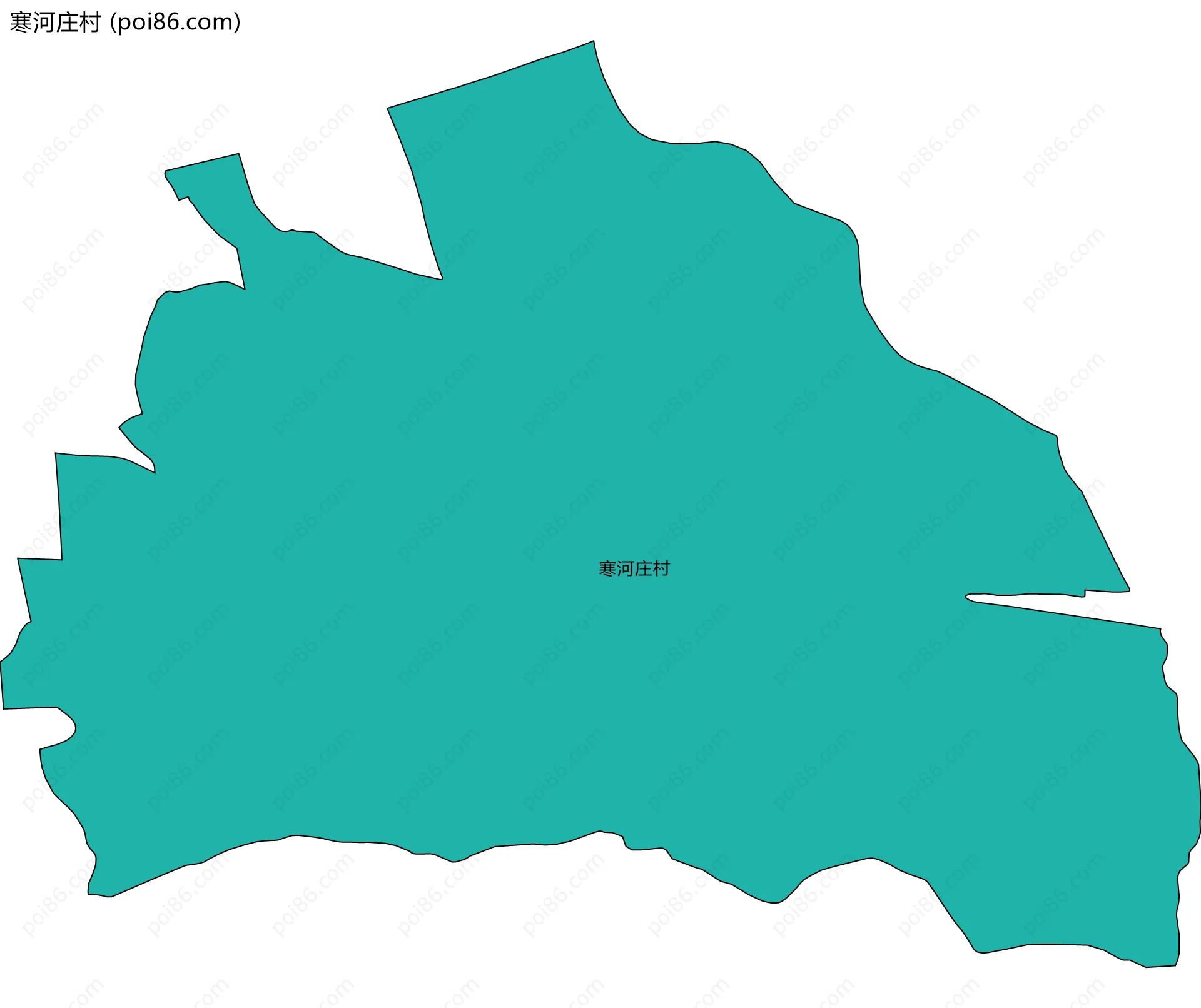 寒河庄村边界地图