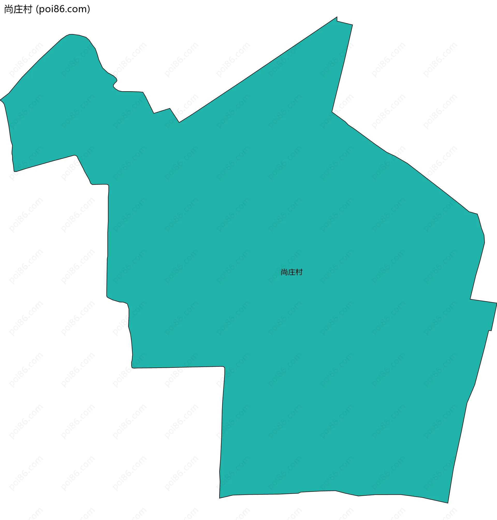 尚庄村边界地图